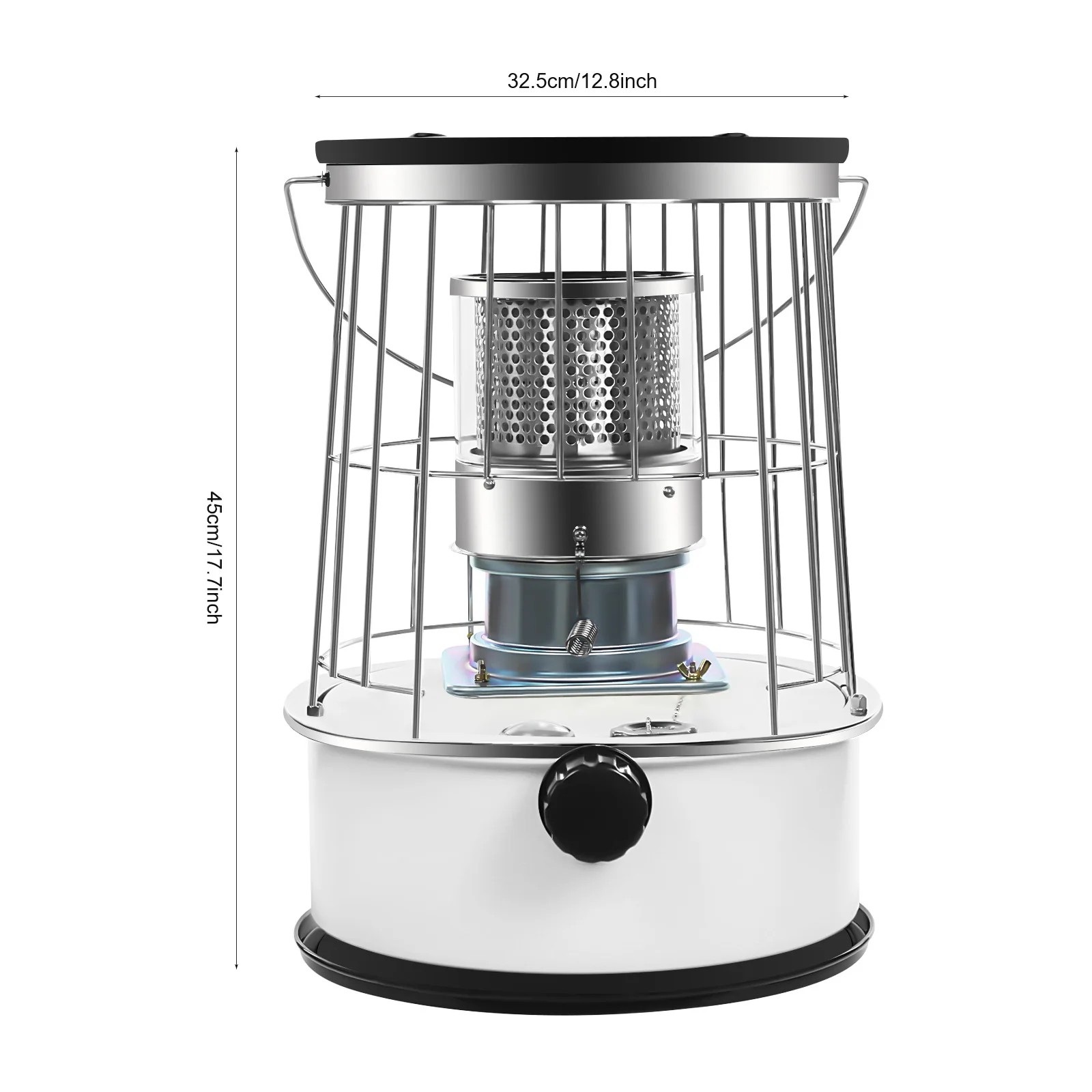 Portable Kerosene Heater Indoor,Kerosene Heater 6L Lasts 18 h,360°Surround Heating Kerosene Stove Burner Camping Kerosene Heater