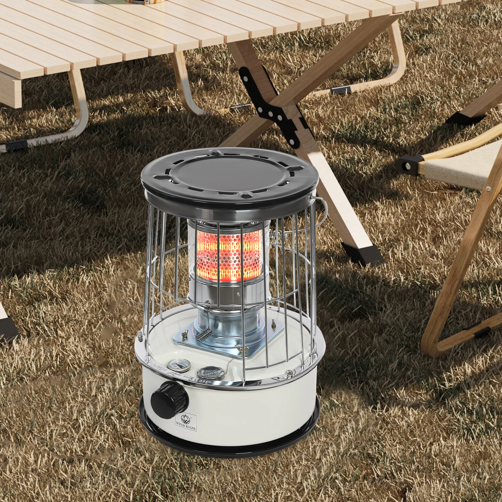 Portable Kerosene Heater Indoor,Kerosene Heater 6L Lasts 18 h,360°Surround Heating Kerosene Stove Burner Camping Kerosene Heater