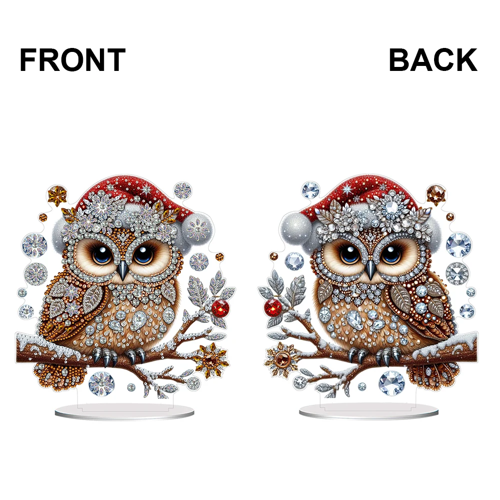 Acrylic Special Shaped Cute Animal Diamond Painting Tabletop Ornaments Kit Table Top Diamond Painting Ornament Kits for Bedroom