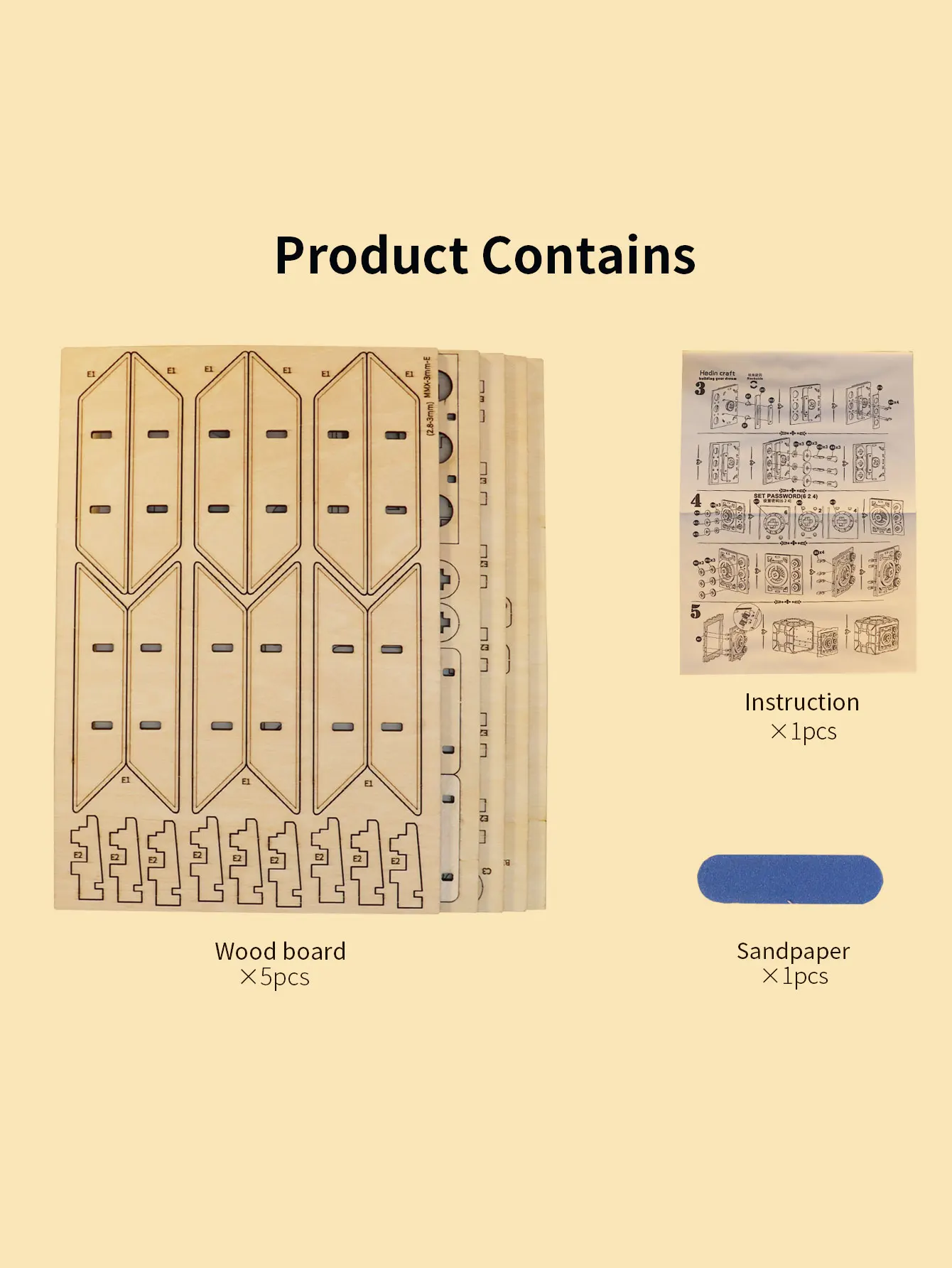 3D Wooden Puzzle For Adults Locker Puzzle Box Model Kit DIY Handmade Christmas Gifts