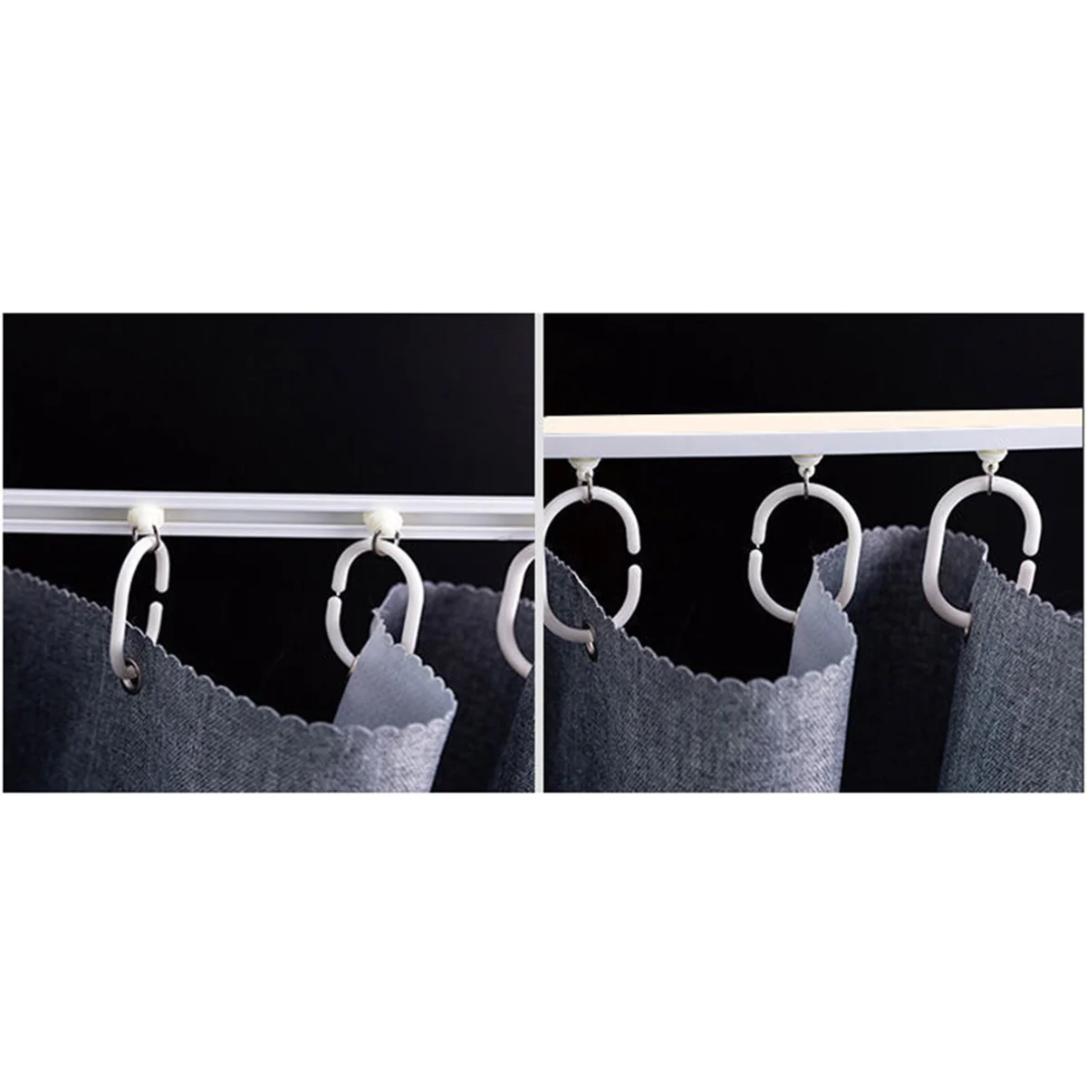 3M Strong Self Adhesive Curtain Track Sliding Track Top Mounted Side Mounted Window Decor Accessories For Curtains And Cabi