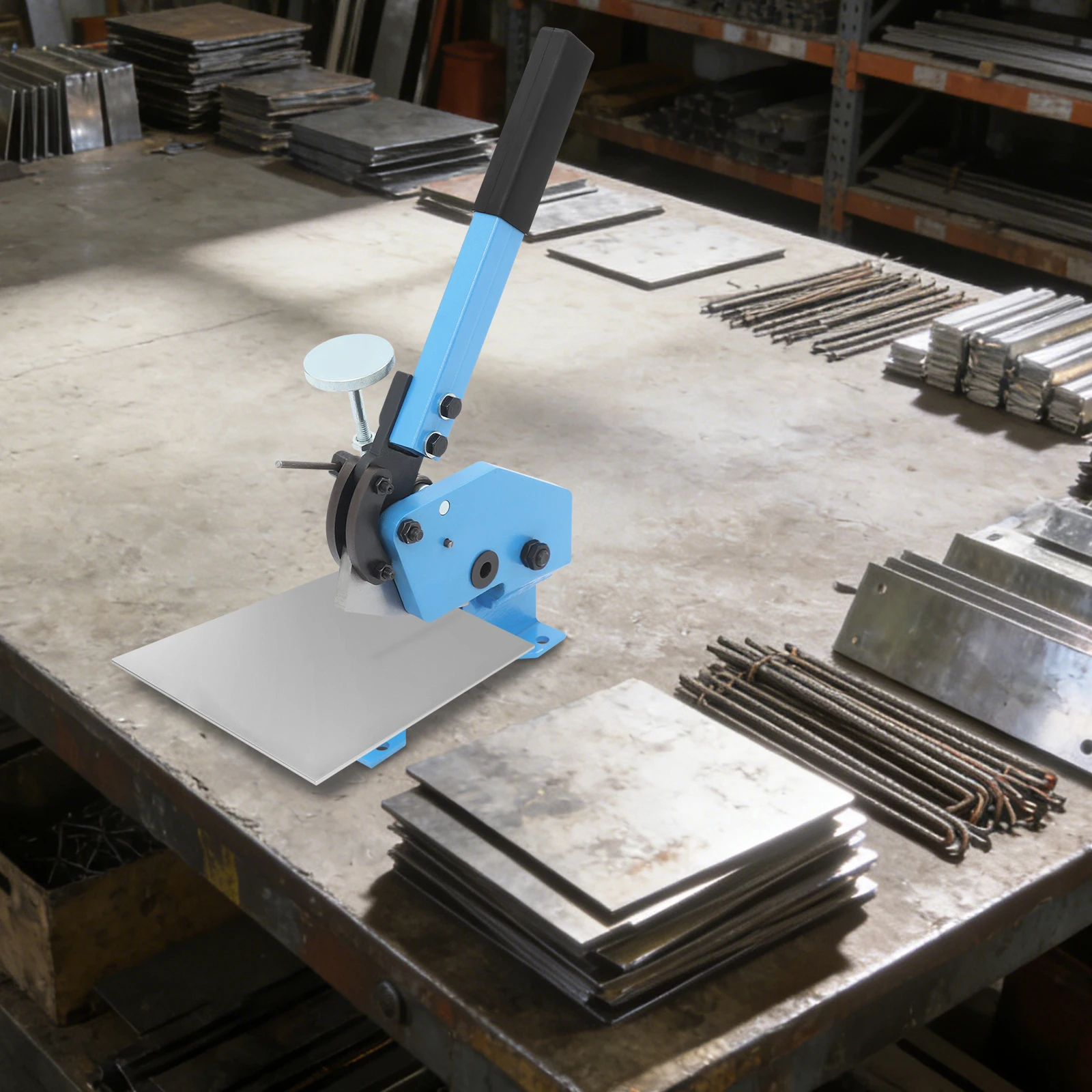 Manual Metal Cutter Hand Lever, Shear Metal Steel Cutting Machine, Thickness (Round Steel) 1.1cm/0.43in