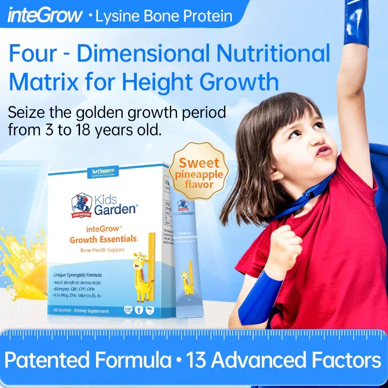 Twin Star Lysine Bone Protein (Teens & Kids): Calcium, Mg, Zn, VD for Growth & Nutrition. Near Expiry
