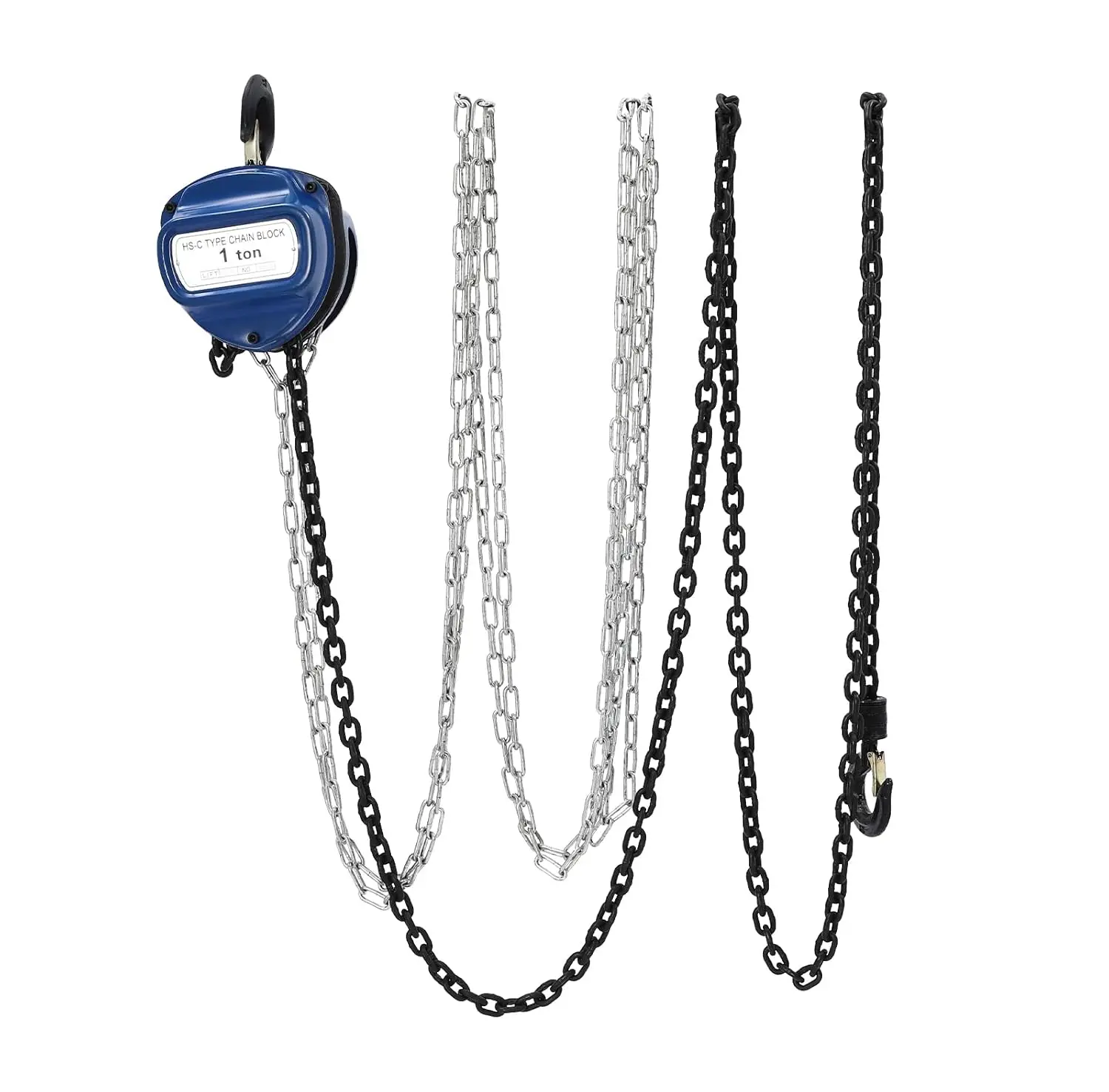 1T Hand Chain Hoist - 13.12ft Chain Length, Heat-Treated&Anti-Rust, Safe&Durable for Heavy Load Lifting in Factories/Mines