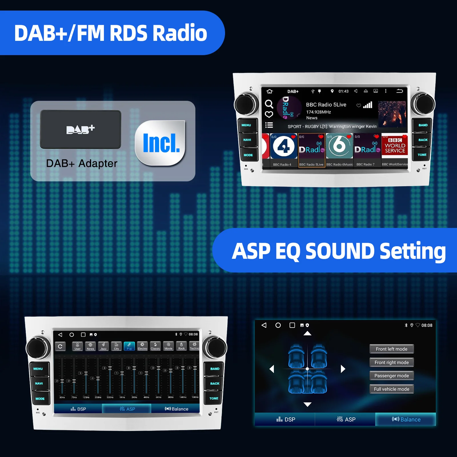 ESSGOO Wireless Carplay Android 15 Car Radio for Opel Astra H G J Antara Vectra C B Vivaro Corsa C D Zafira B Multimedia Player