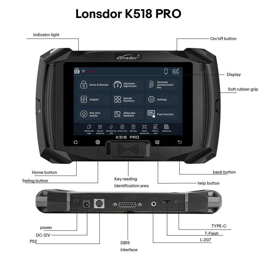 Lonsdor K518 PRO FCV Version Key Programmer 5+5+N Car Series Free Use Full Functions Lifetime Free Update