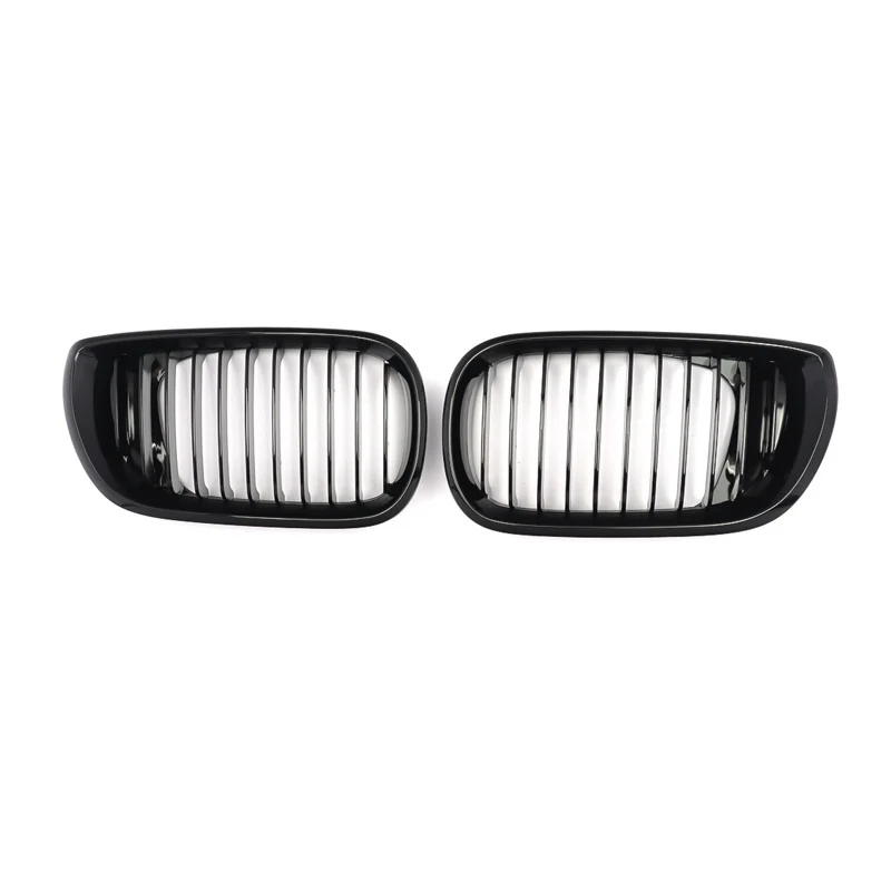 Front Bumper Kidney Grill Fit for BMW E46 4 DOOR Sedan 320i 325i 325Xi 330i 330Xi LCI Facelift 2002 2003 2004 2005 Gloss Black