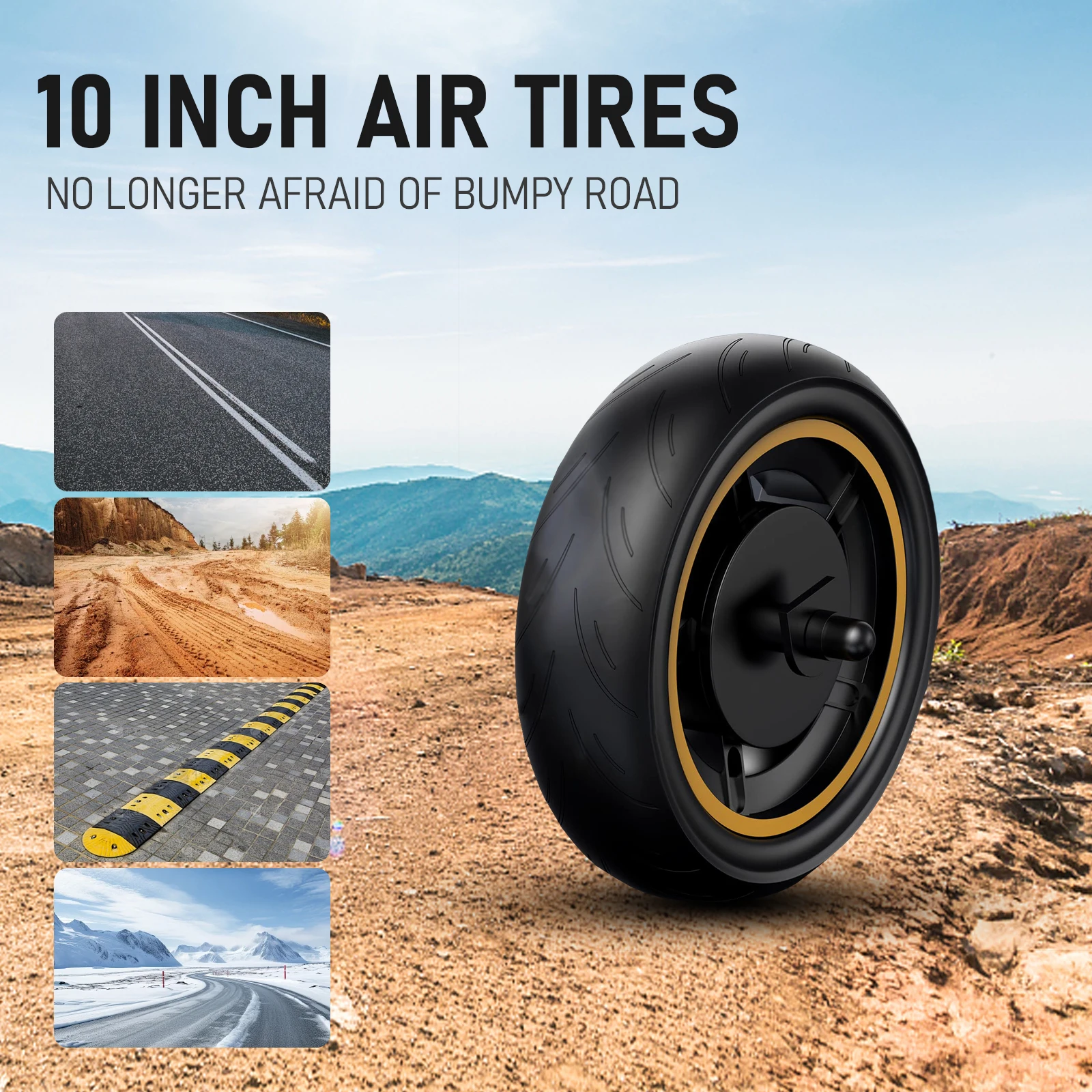 Ladped Electric Scooter For Adults 20 45KM Range Front Rear Shock Absorber APP Control 250W Motor 10inch Anti Puncture Tires