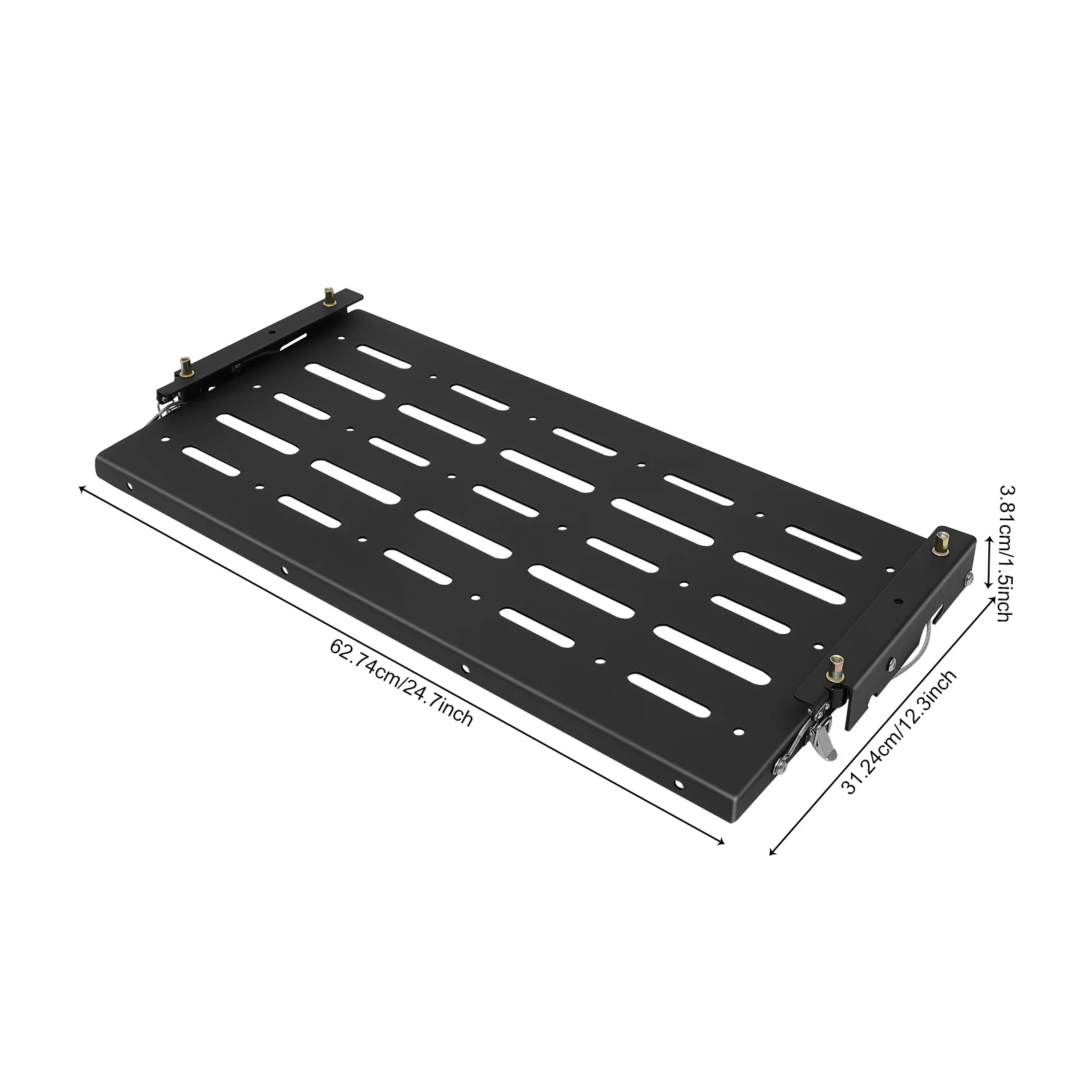 Stainless Steel Tailgate Folding Table Black 75lbs Load Capacity for 2007-2017 Wrangler JK 2/4 Door and Unlimited 4 Door