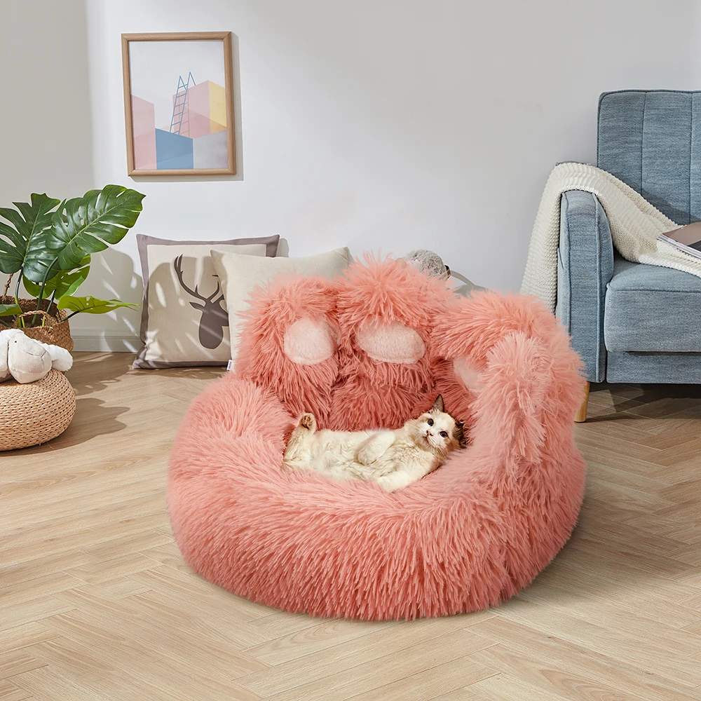 Tieker pet plush bed dog bed cat bed soft pet bed pet sleeping mat warm four seasons universal