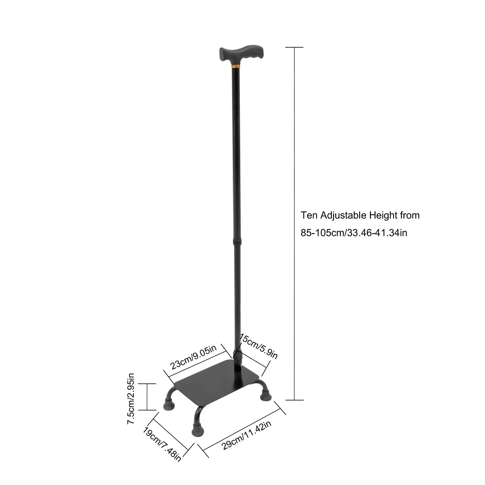 Stair Climbing Assist Cane, Adjustable Walking Stick, Stair Lift Aid for Seniors Adjustable Height For the Elderly, the Disabled