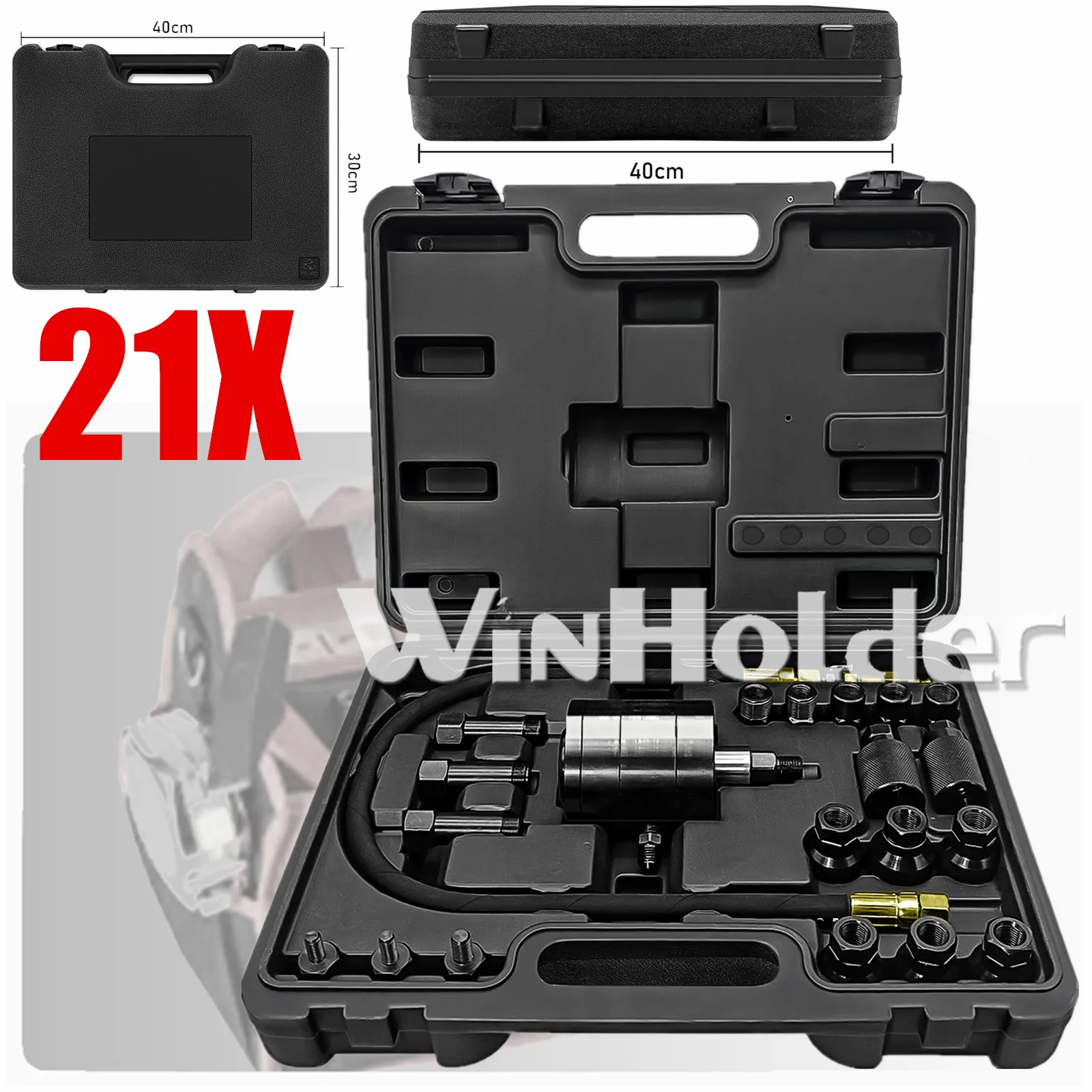 All-in-one kit DIESEL INJECTOR PULLER Pneumatic Injector Extractor Puller Removing Injector Kit Input pressure 5-8 bar