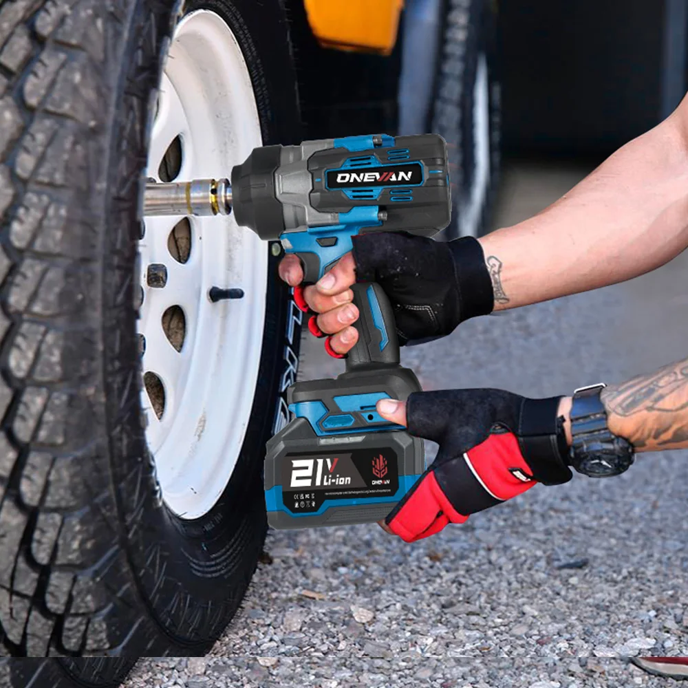 ONEVAN 2800N.M Brushless Electric Impact Wrench 1/2 inch Cordless Screwdriver Wrench Power Tools For Makita 18V Battery Pin