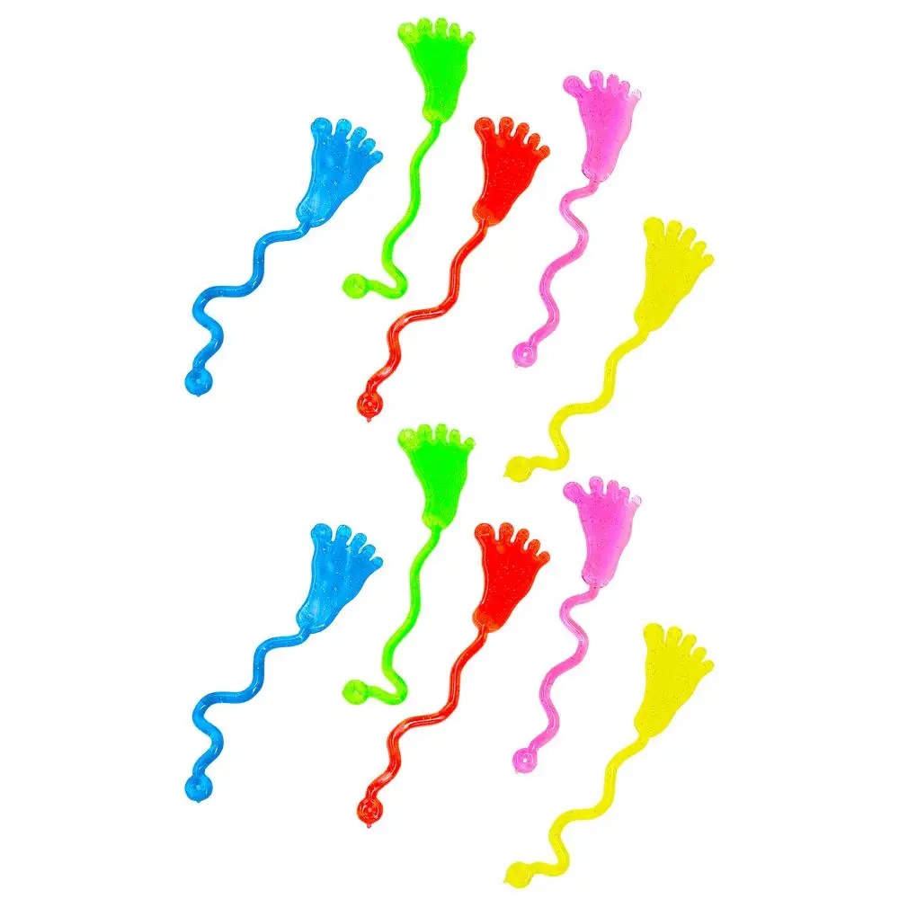 Stretchy Foot Toy 10X Retractable Foot Novelty Amusements Elastic Pinching Game For Birthday Goodie Bag Stuffers Classroom