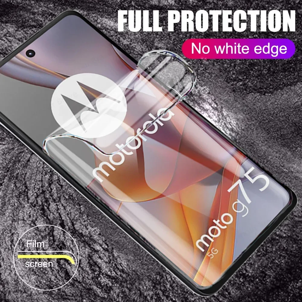 5PCS Hydrogel Film For Motorola G85 G55 G14 G53 G73 G72 G82 G32 G45 G35 G60 G20 G52 G51 G34 G22 G14 5G MOTO G75 Screen Protector