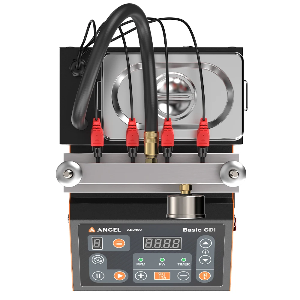 ANCEL ANJ400 GDI Auto Car Ultrasonic Fuel Injector Cleaner Tester Leak Test Machine 4-Cylinders EFI FEI Cleaner Test Cleaner