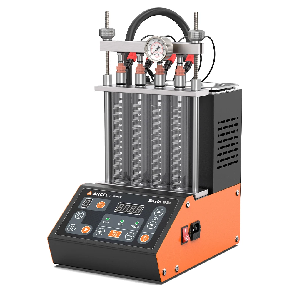 ANCEL ANJ400 GDI Auto Car Ultrasonic Fuel Injector Cleaner Tester Leak Test Machine 4-Cylinders EFI FEI Cleaner Test Cleaner