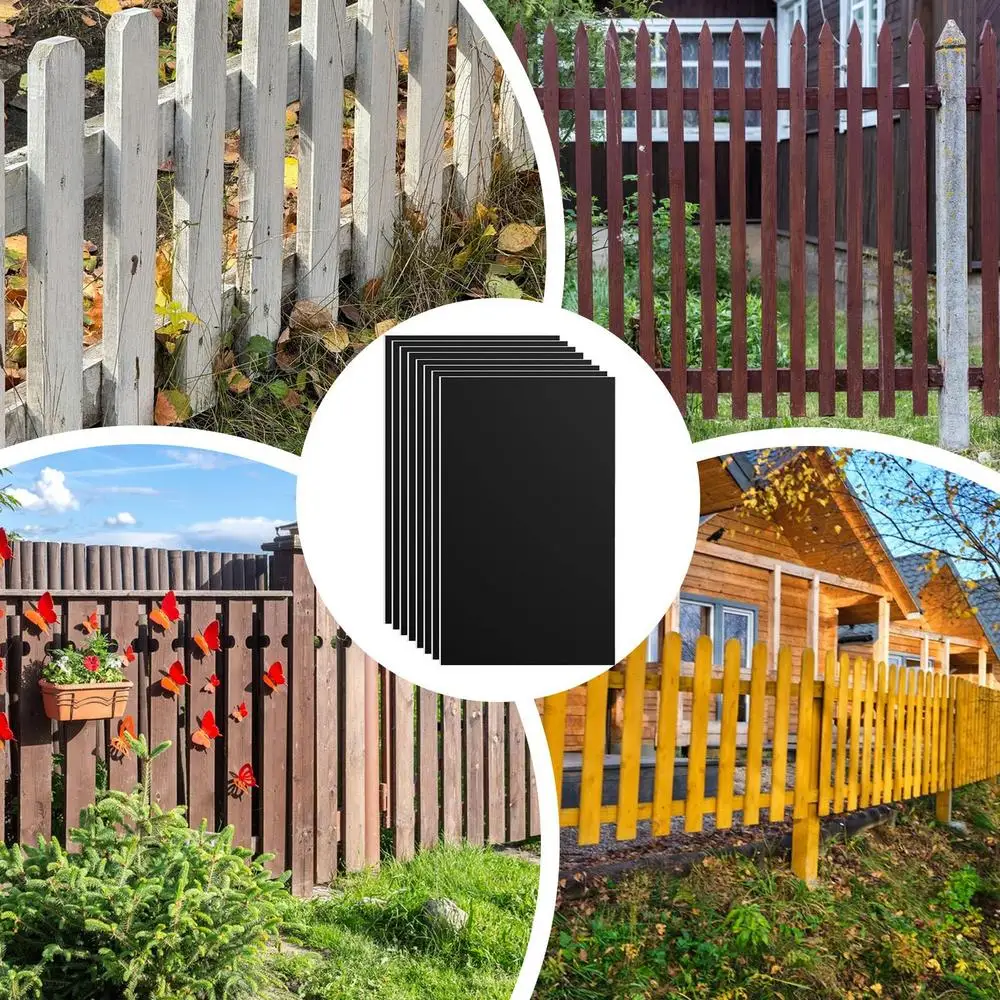 Fence Pole Wrap 8x Waterproof Rot Protector 42.5x26.5cm/16.73x10.43 Inch Self-adhesive Protection Cover Outdoor Protective