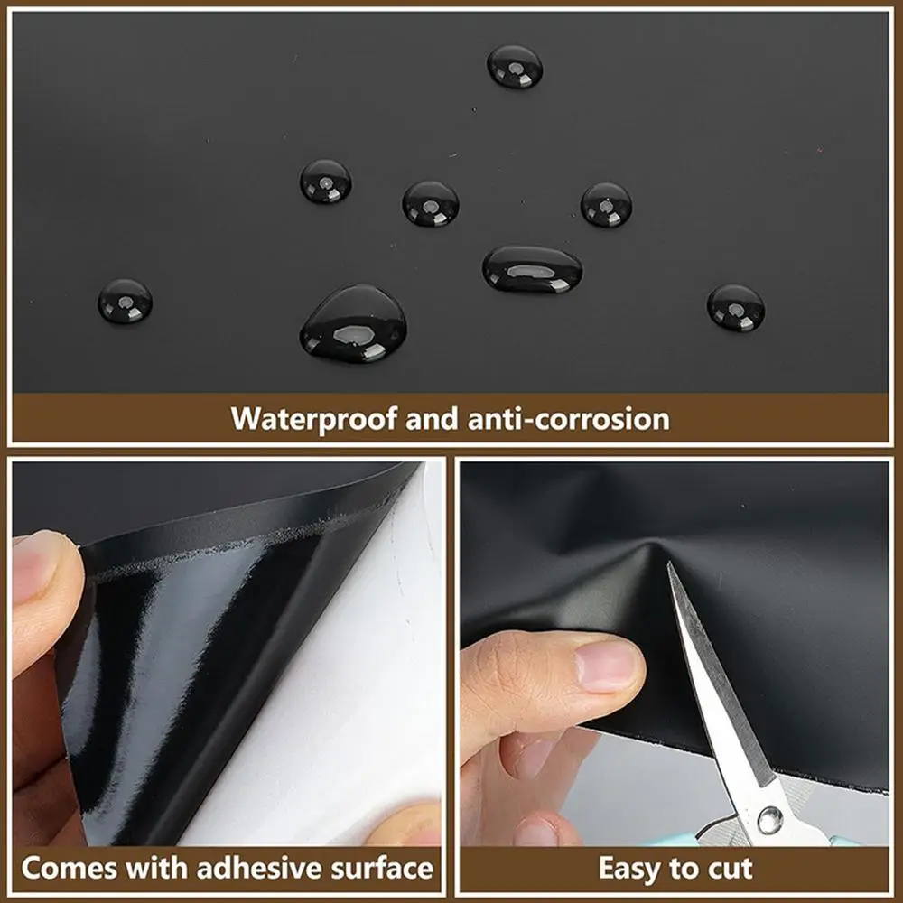Fence Pole Wrap 8x Waterproof Rot Protector 42.5x26.5cm/16.73x10.43 Inch Self-adhesive Protection Cover Outdoor Protective