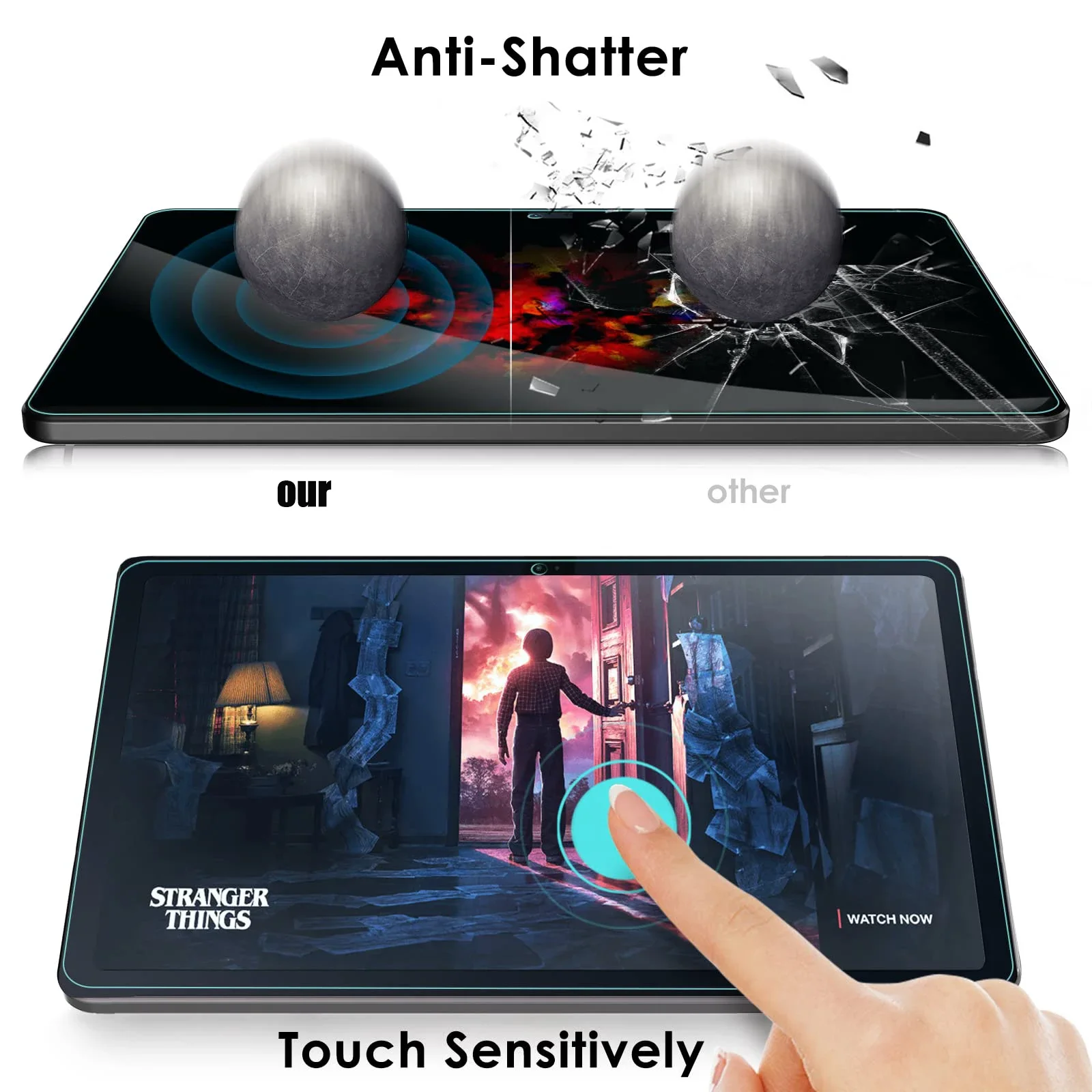 Screen Protector for Redmi Pad SE (11 inch) 2023 9H Hardness Clear Anti Scratch Tempered Glass Film for Xiaomi Redmi Pad SE 11"