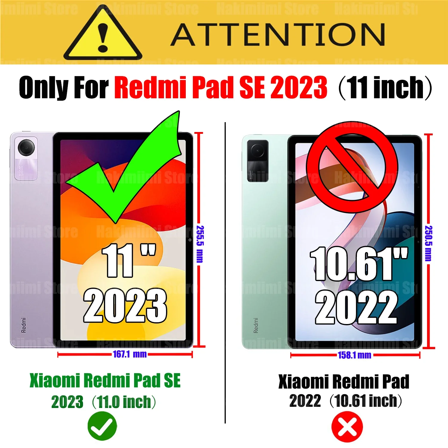 Screen Protector for Redmi Pad SE (11 inch) 2023 9H Hardness Clear Anti Scratch Tempered Glass Film for Xiaomi Redmi Pad SE 11"