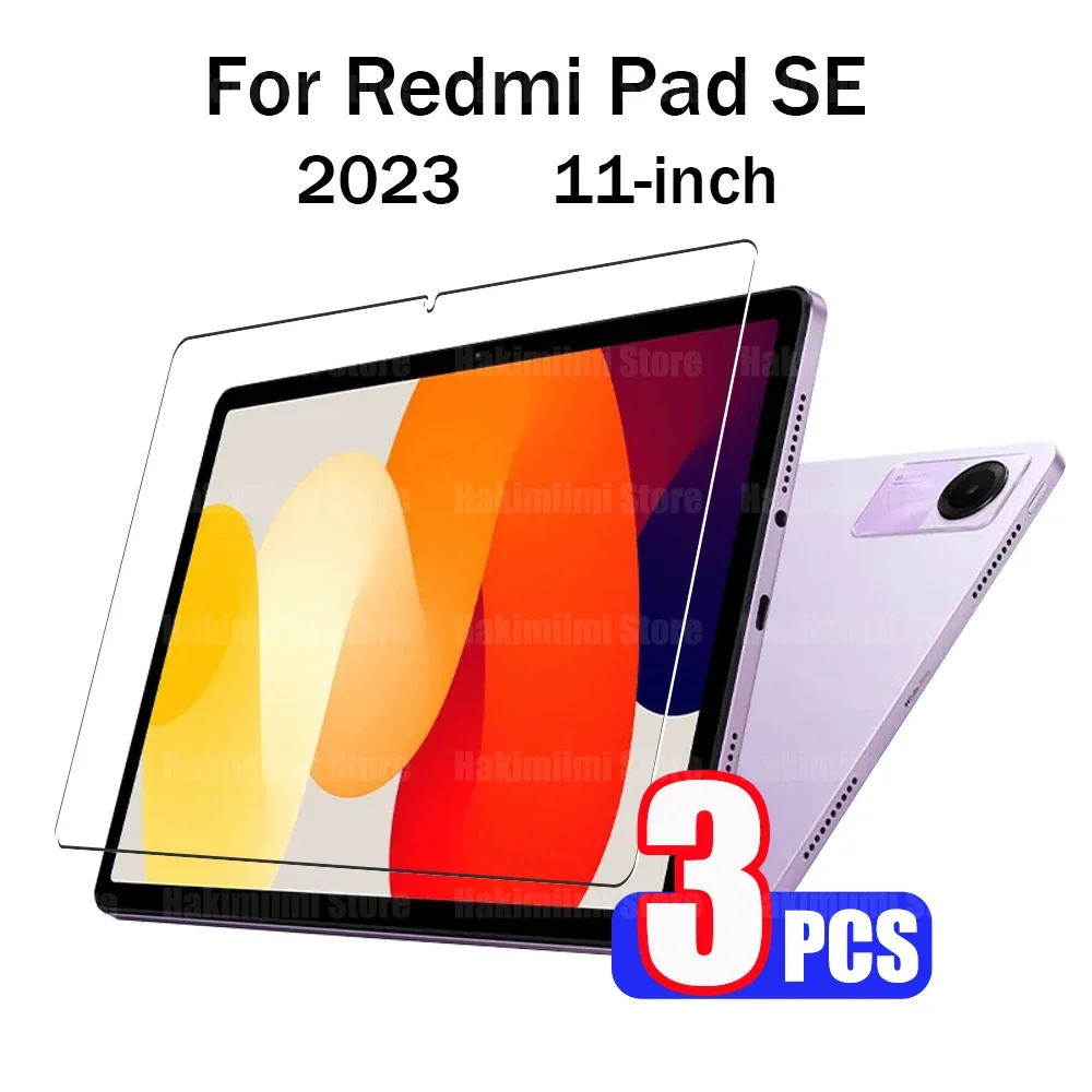 Screen Protector for Redmi Pad SE (11 inch) 2023 9H Hardness Clear Anti Scratch Tempered Glass Film for Xiaomi Redmi Pad SE 11"