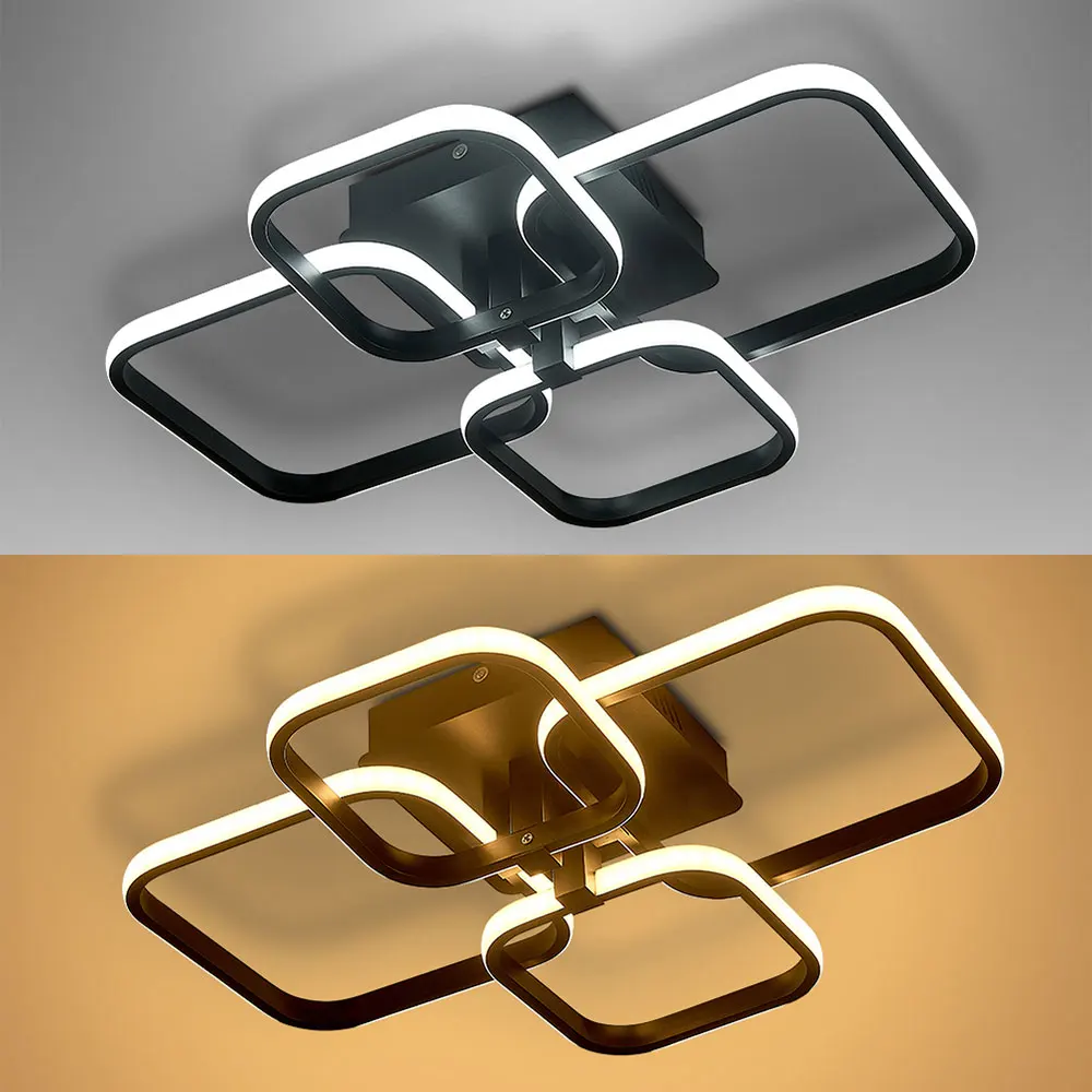 Voltsify Contemporary LED Energy-efficient Semi Flush Ceiling Light for Living Room Bedroom