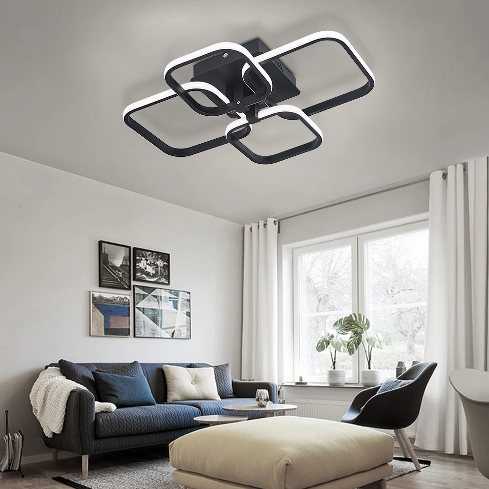 Voltsify Contemporary LED Energy-efficient Semi Flush Ceiling Light for Living Room Bedroom