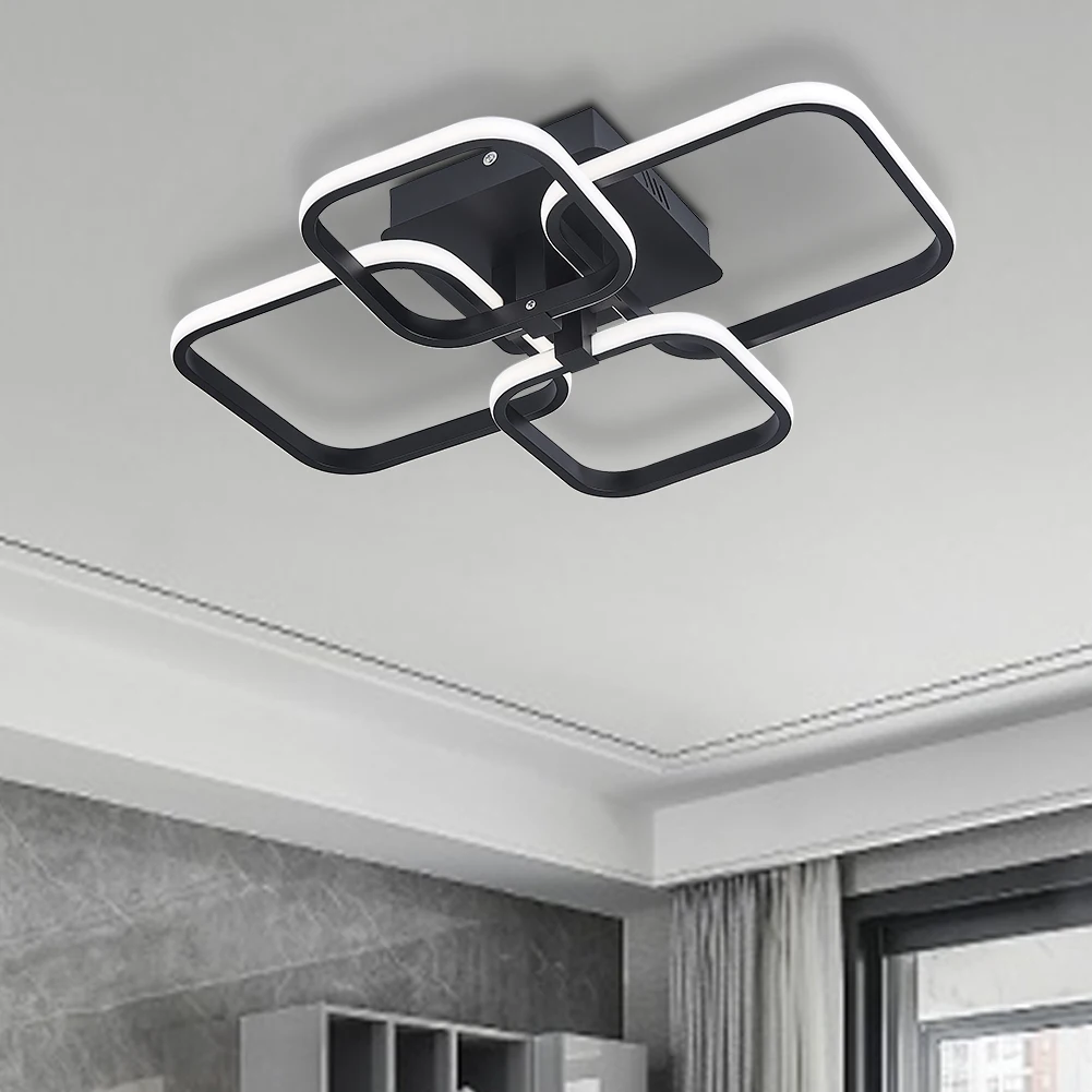 Voltsify Contemporary LED Energy-efficient Semi Flush Ceiling Light for Living Room Bedroom