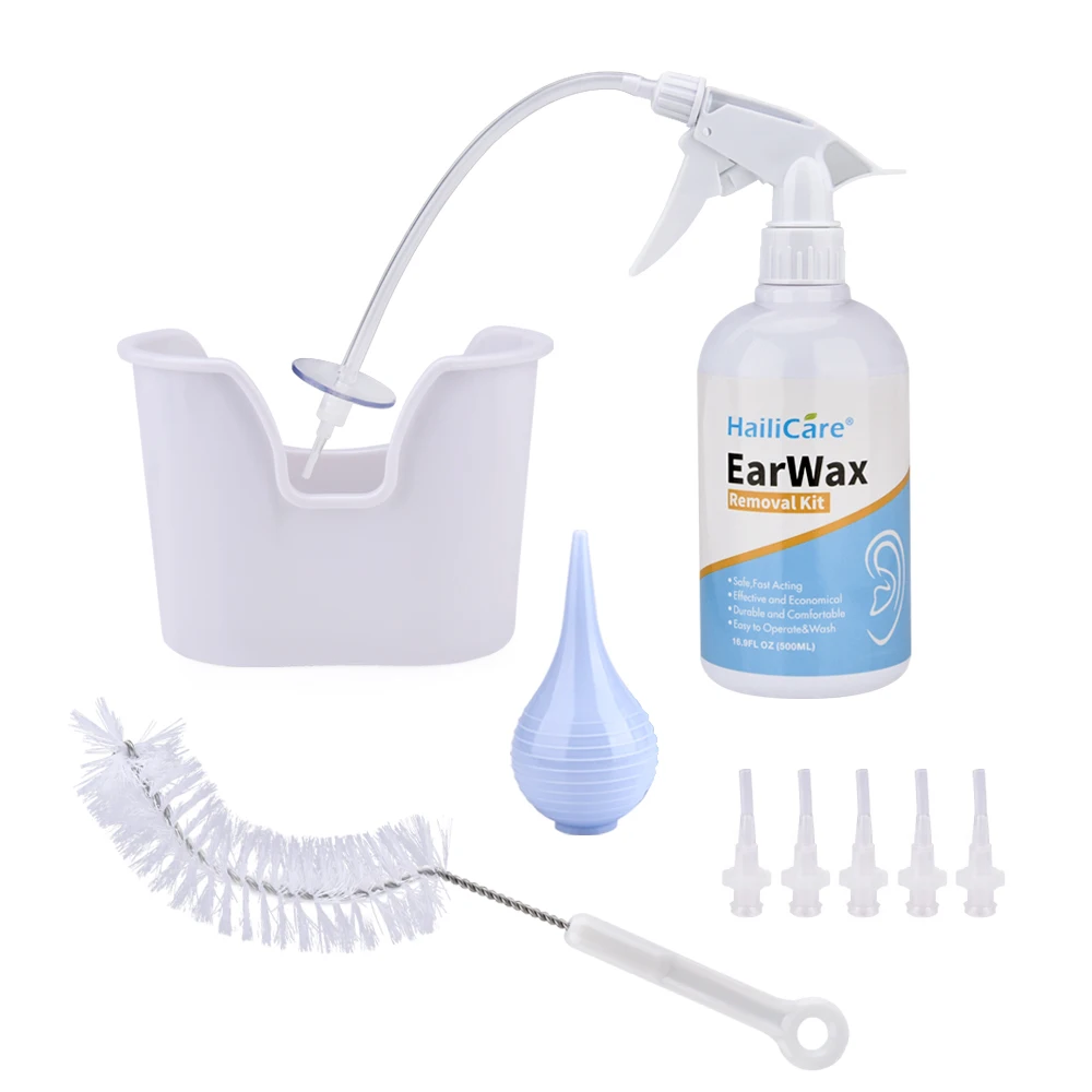500ml Earwax Removal Kit Water Irrigation Ear Cleaner with 5 Tips