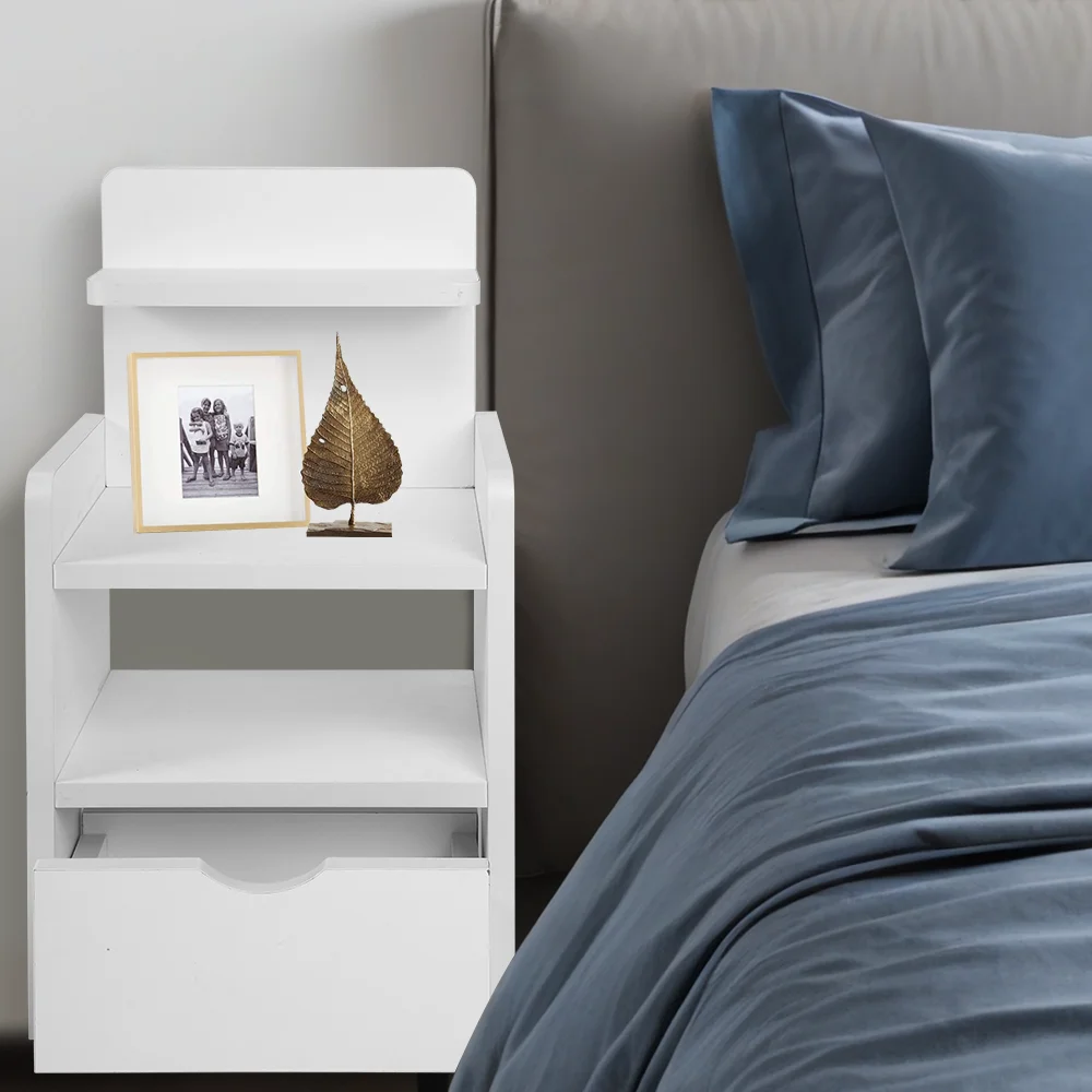 Bedside Table Nightstands for Bedroom Multi-functional Storage Cabinet Bedroom Furniture Bed Table Simple Locker Shelf