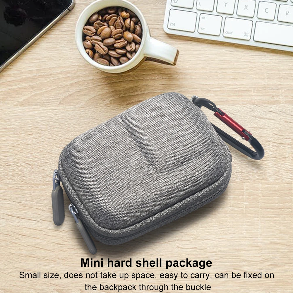 Portable Storage Bag for DJI OSMO Action 5 Pro/4/3 Double Zipper Travel Case with Carabiner Storage Box Protective Box Accessory