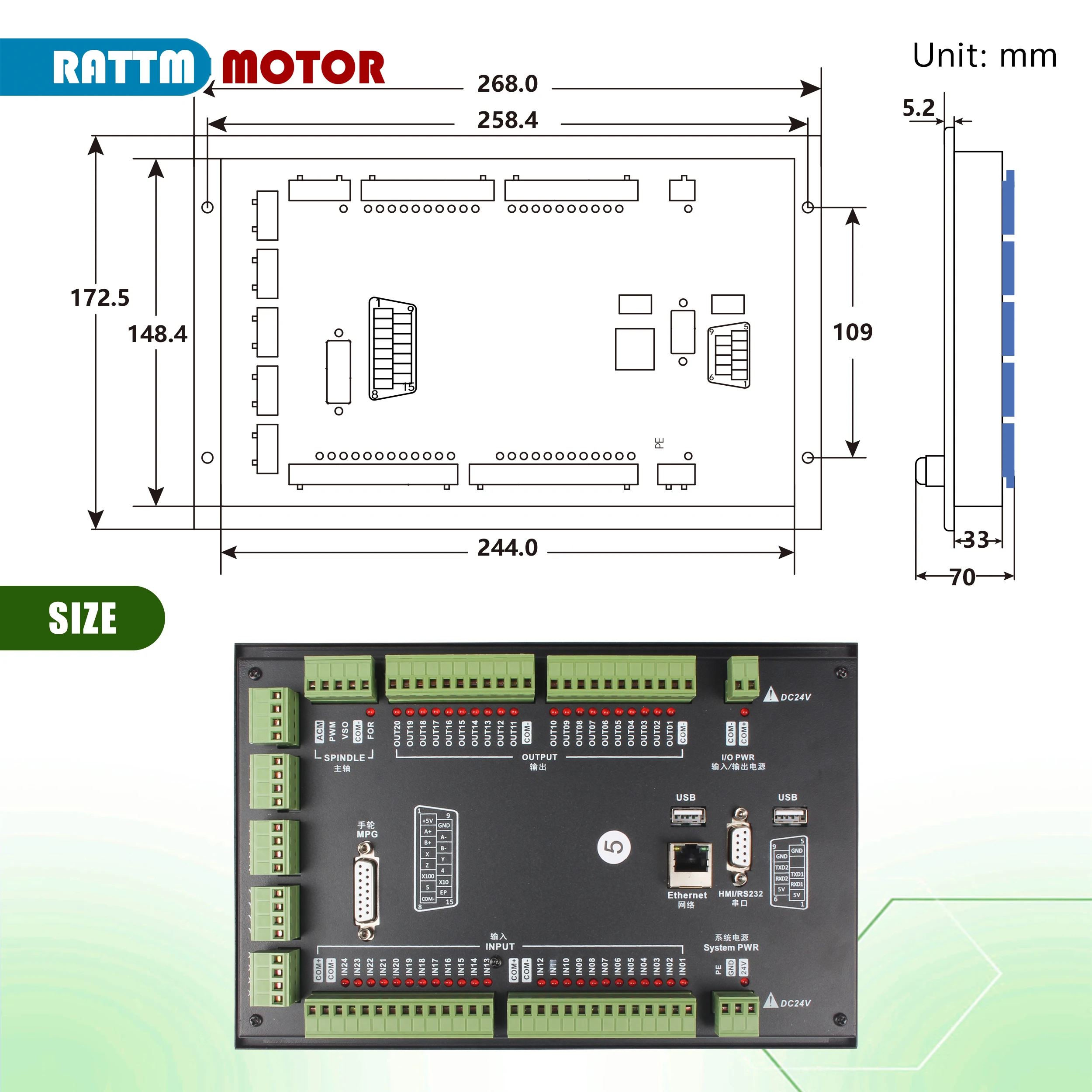 【BR CZ US】4/5 Axis DDCS Expert 2.1 CNC Off-line Motion Controller Kit for Router Engraving Milling Lathe Machine