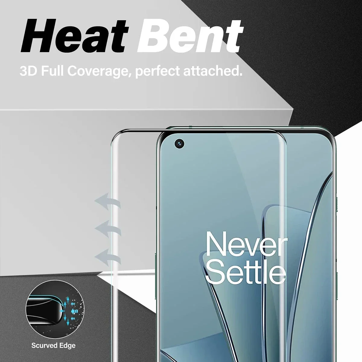 2/4Pcs 9H Curved Four Sides Glue Tempered Glass For OnePlus 10 Pro HD Screen Protector Film
