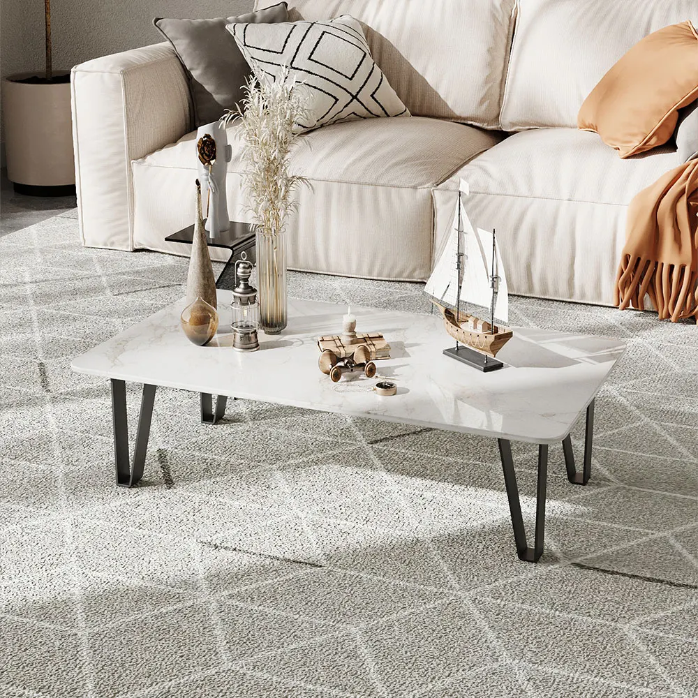 Voltsify Set of 4 Metal Trapezoid Furniture Legs Home DIY Accessories