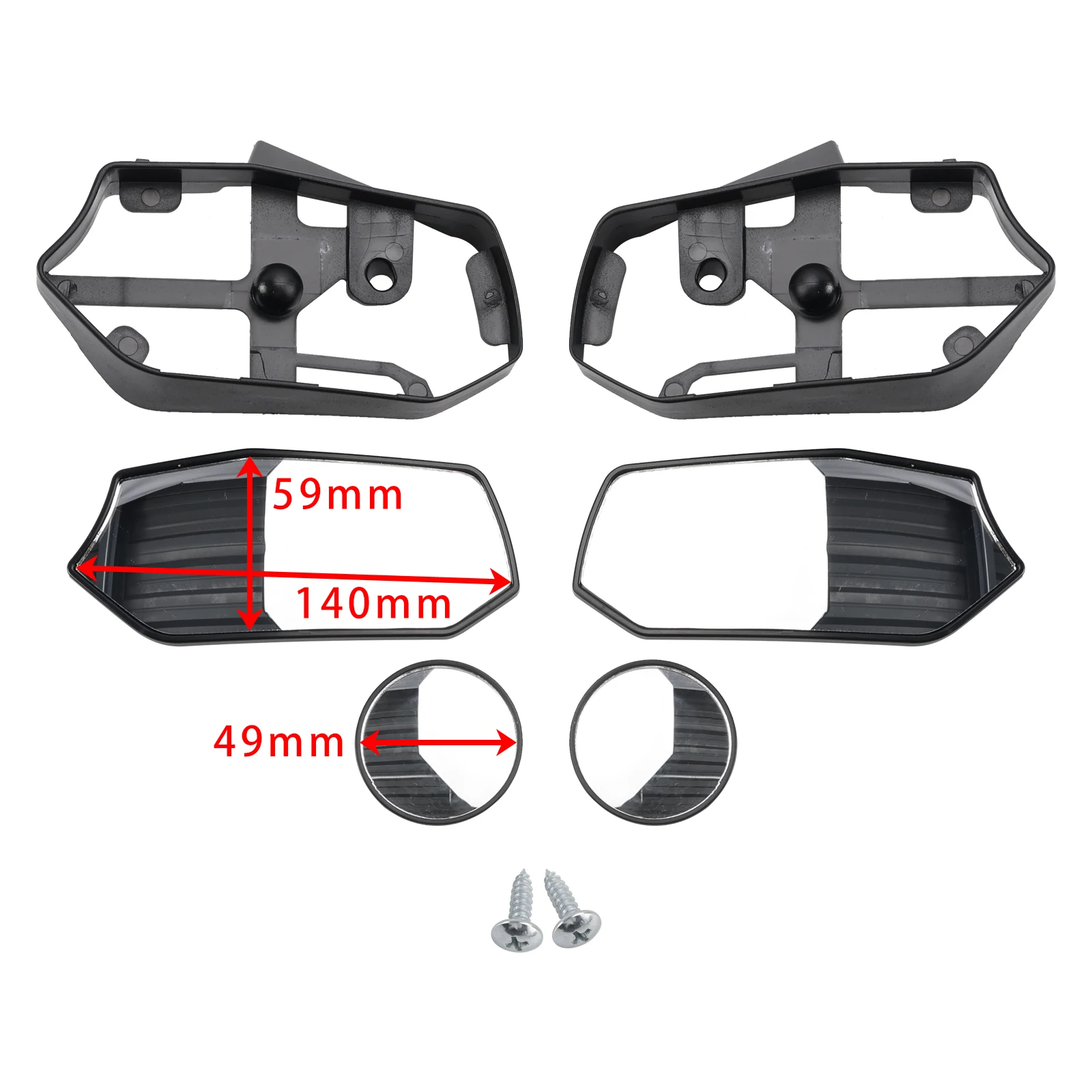 Artudatech Fairing Rearview Side Mirrors Handlebar End For Yamaha X-Max XMax 300 2023-2024