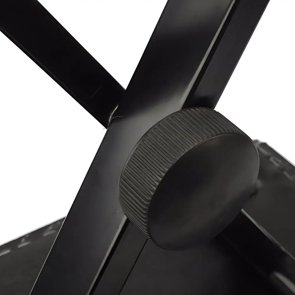 X-Style Keyboard Bench Electronic Piano Stool Height Adjustable Foldable With Anti-Slip Rubber Soft and comfortable, Black