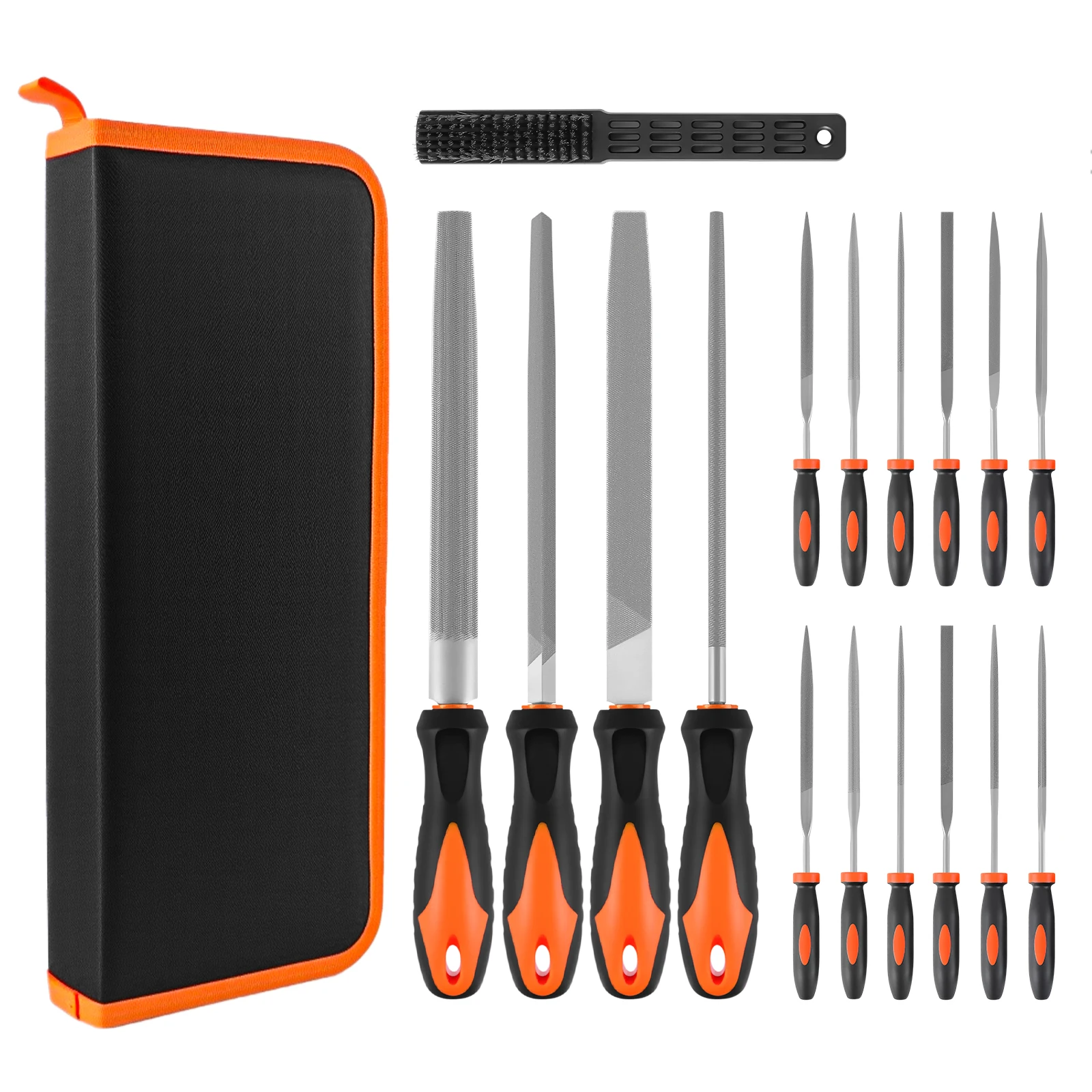 DayPlus 17Pcs Metal File Set, Professional Files Tools, Premium Metal Files with Suitcase,Perfect for Wood, Metal & DIY Project