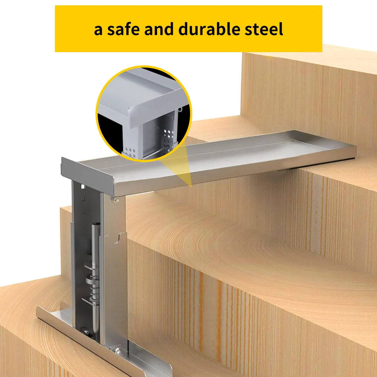 Ladder Leveler Ladder Leg Stabilizer Stair Leveling Extension Tool Security Stair Aide Foldable Design Corrosion Resistance