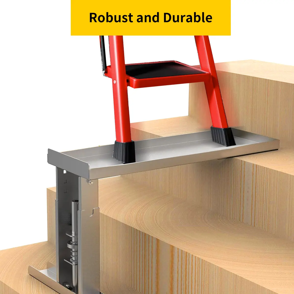 Ladder Leveler Ladder Leg Stabilizer Stair Leveling Extension Tool Security Stair Aide Foldable Design Corrosion Resistance