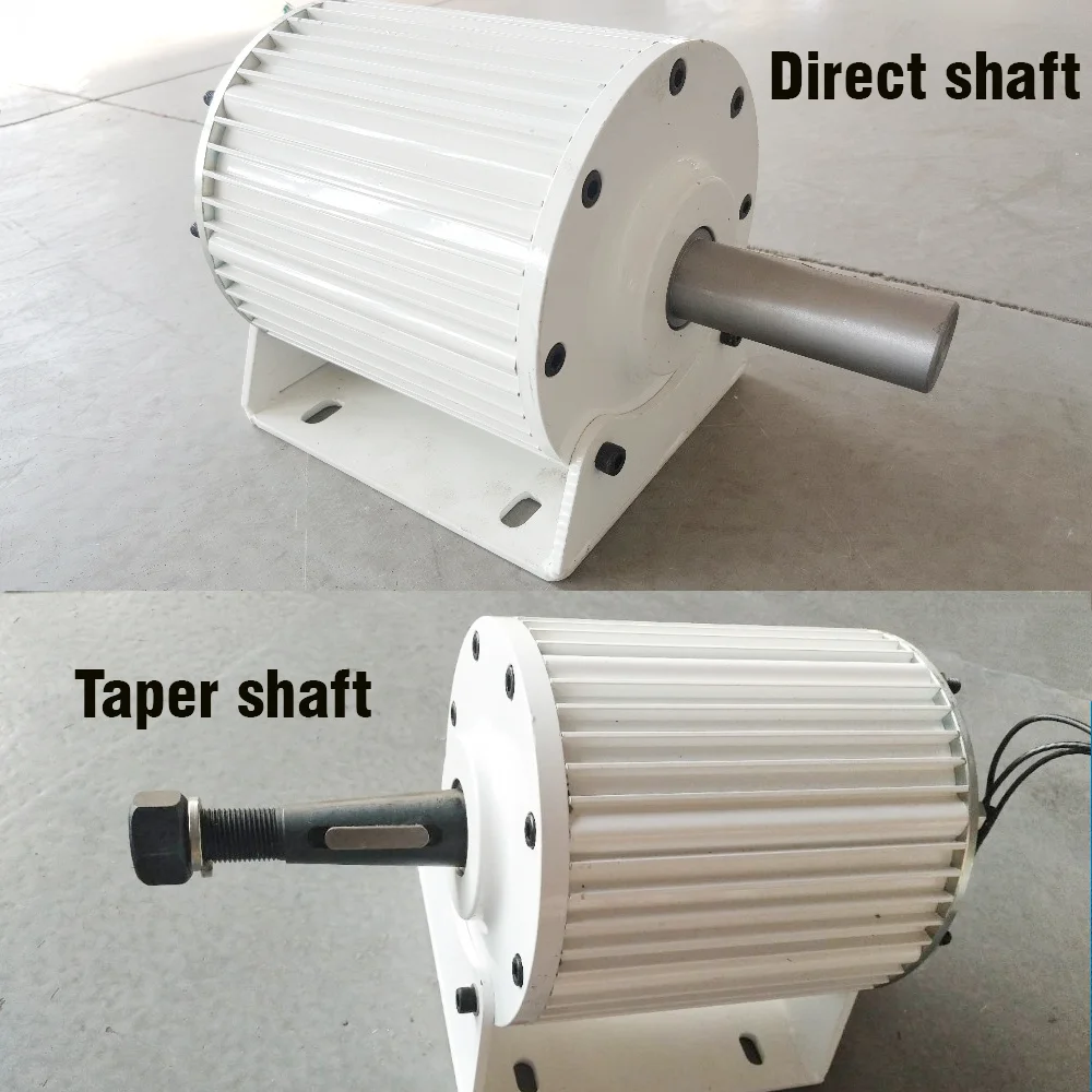 Europe Warehouse Home Use Permanent Magnet Generator 3000W 5KW 10KW 220V 380V Dynamo With Base Alternator for Wind Water Turbine