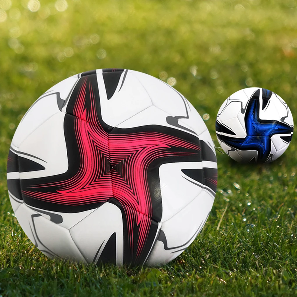 Machine Stitched Soccer Ball For Exceptional Air Retention Rubber Bladder Gives Exceptional Air yellow