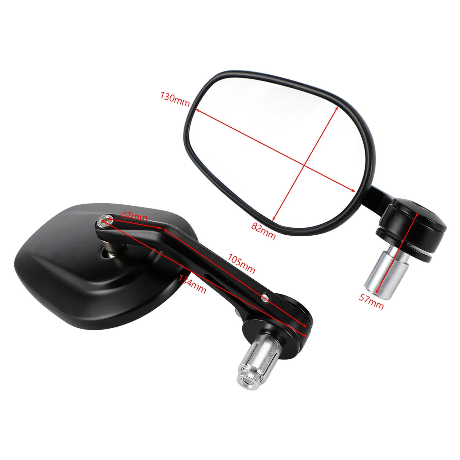 Artudatech CNC Aluminium Bar End Mirrors For Yamaha MT 07 MT 09 MT-07 MT-09 XSR 700 900