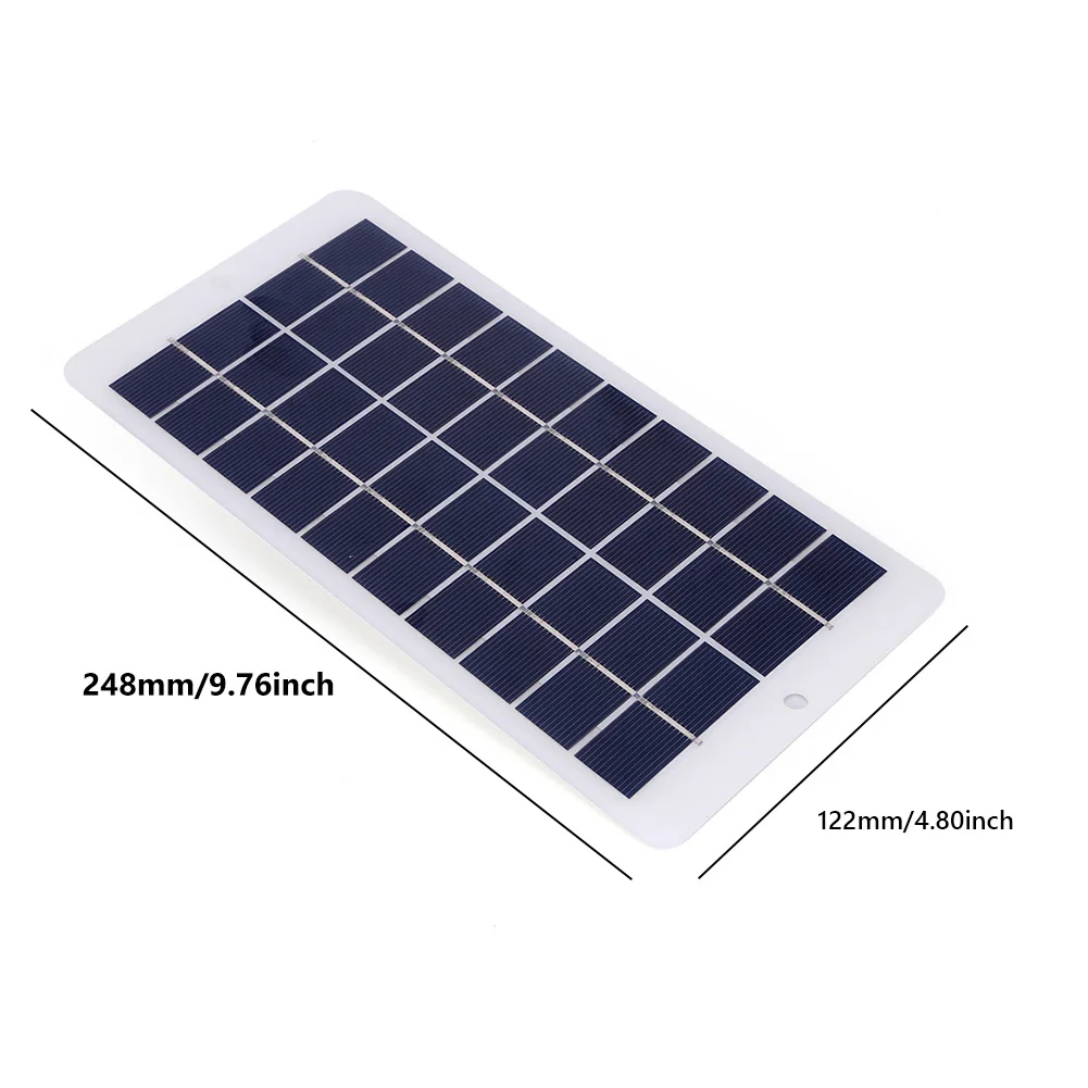 10W 5V USB Battery Charger Solar Panel Waterproof 900MA Solar Panel Charger Output Lightweight Scratchproof for Phone Power Bank