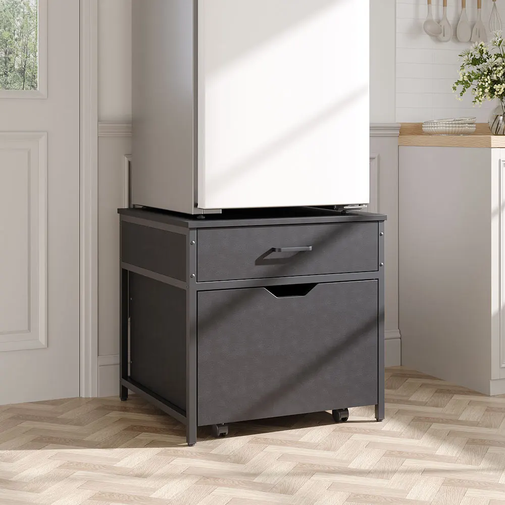 【Breeins】Mini Fridge Stand with Storage Livingroom Kitchen Display