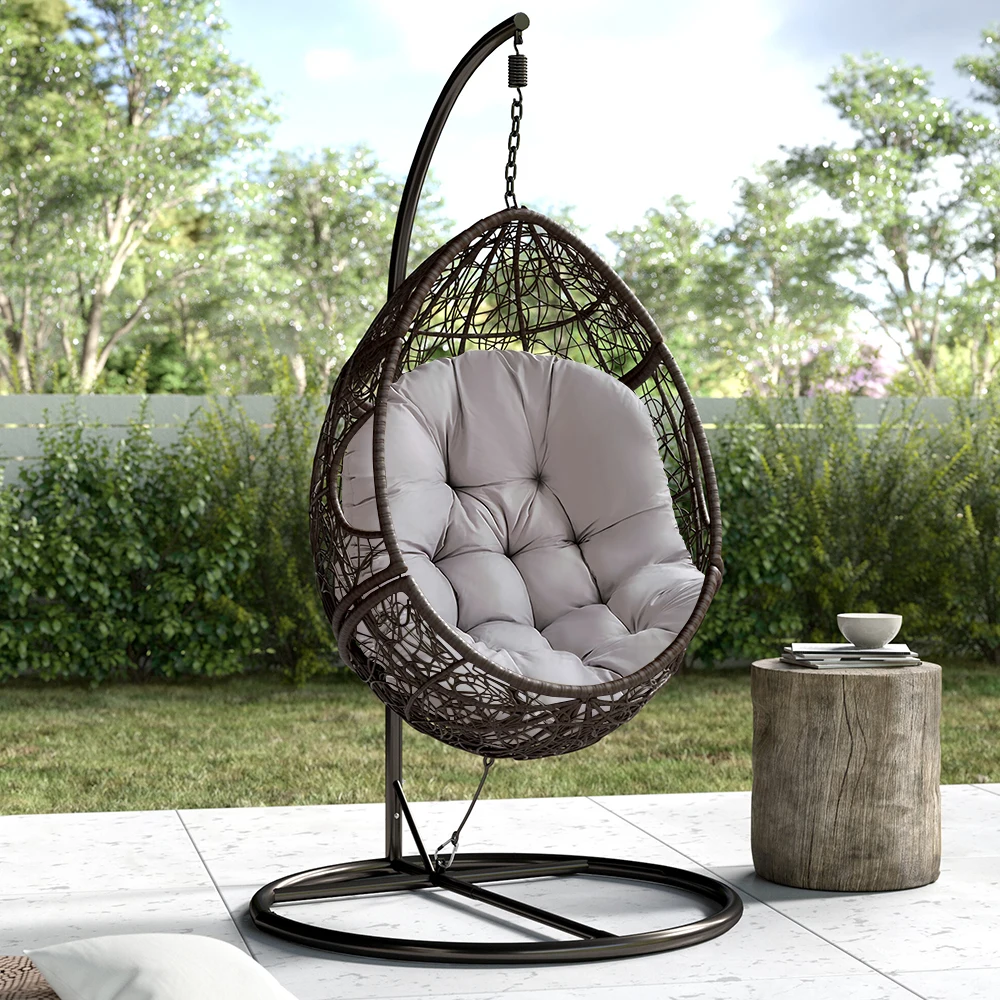 Hanging egg shaped swing chair seat cushion thickening Hanging egg chair replacement seat cushion cushion