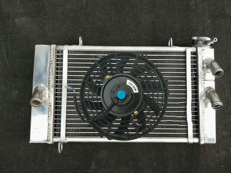 Aluminum radiator+Fan For Yamaha TZ250 3YL1 1991 91 & TZ250 4DP TZ 250 4DP 1992-1995