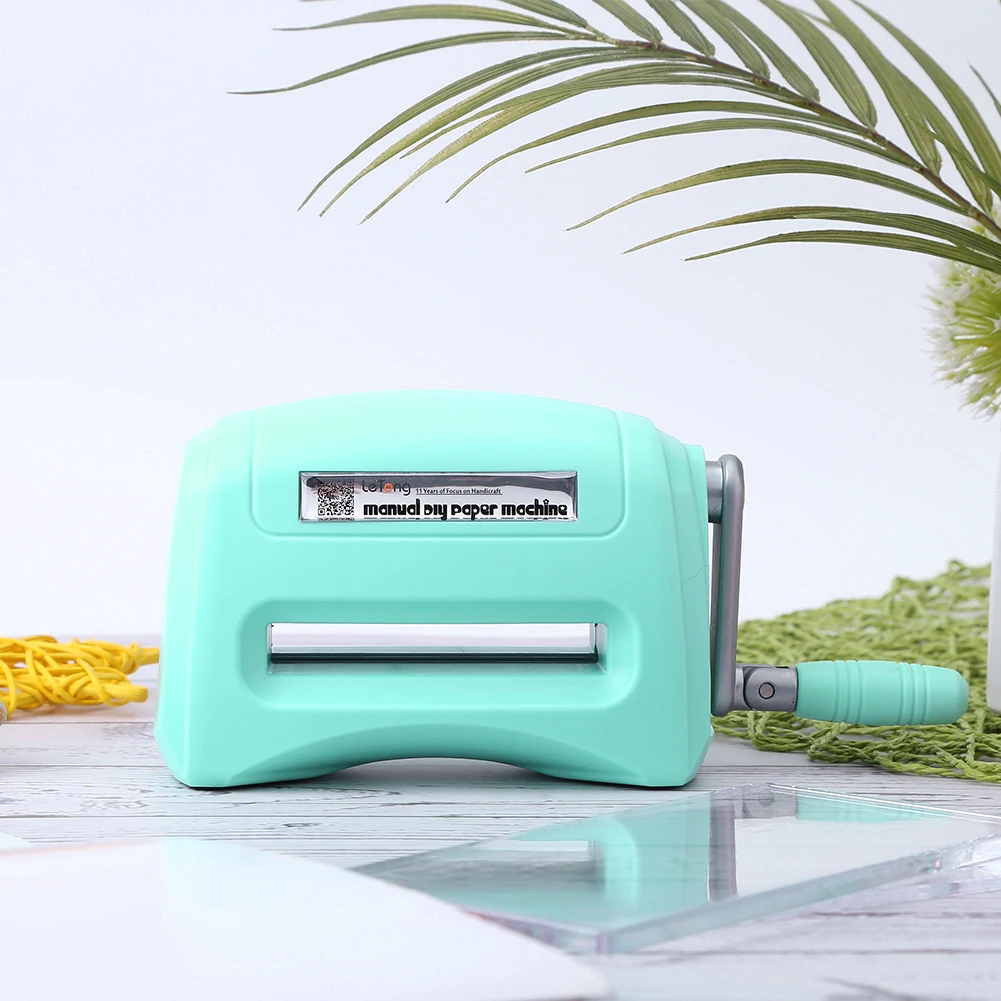 Cutting Embossing Machine Portable Scrapbook Die Cutter Machine Practical Craft Tool with Plastic Backing Plate Home DIY Gadgets