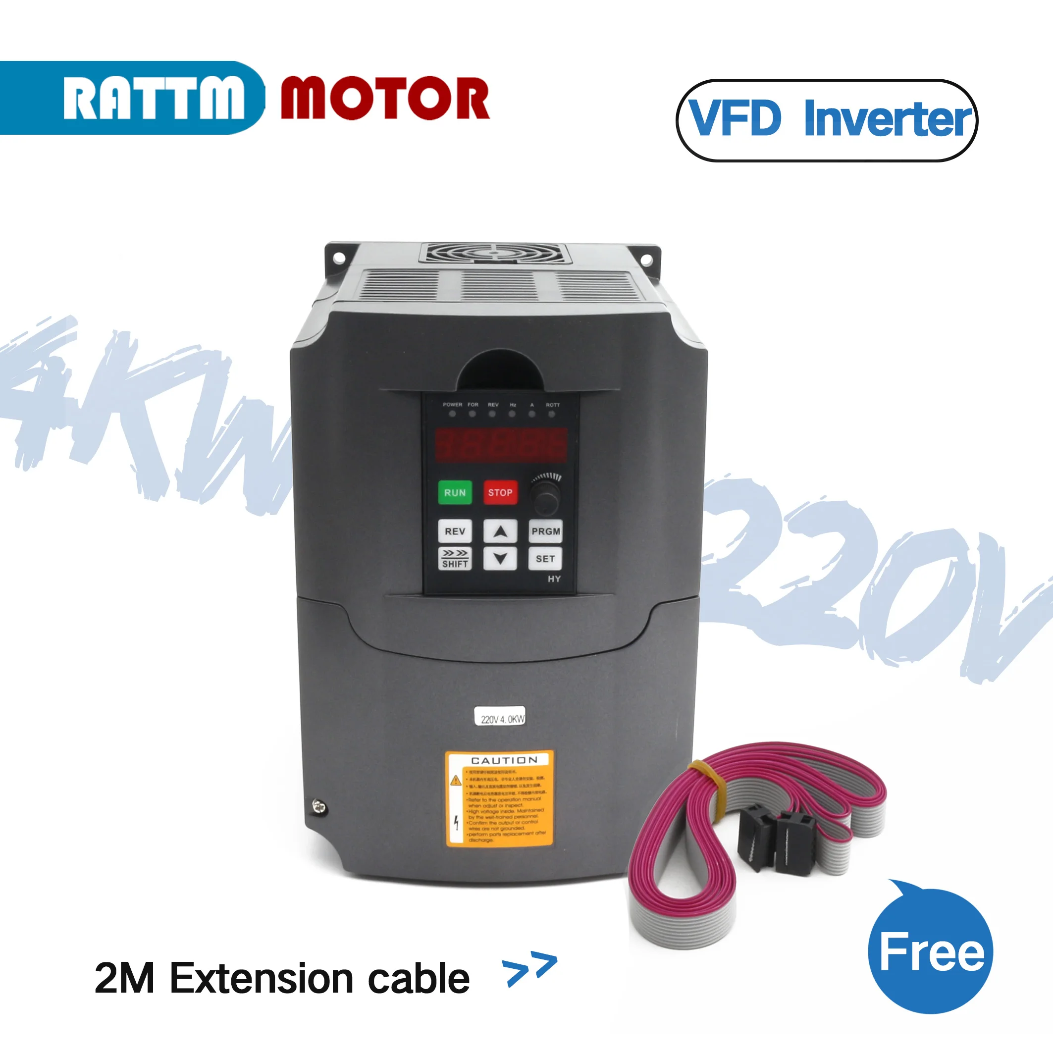 【EU Stock】220V/380V HY Variable Frequency Drive Converter 2.2KW/3KW/4KW 400Hz For CNC Spindle Motor Driver Speed Controller