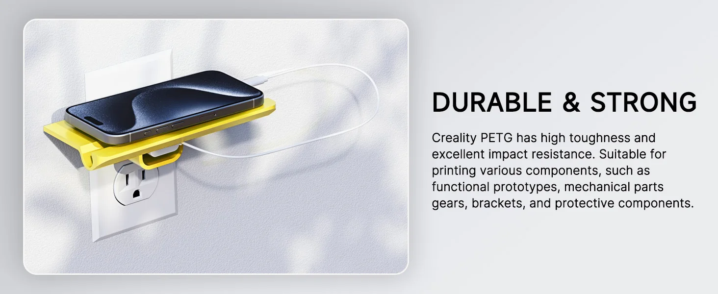 CREALITY CR-PETG Filament 1.75mm 1.0kg Eco-friendly Odorless and Non-toxic High Stability Moisture Resistance for FDM Printers